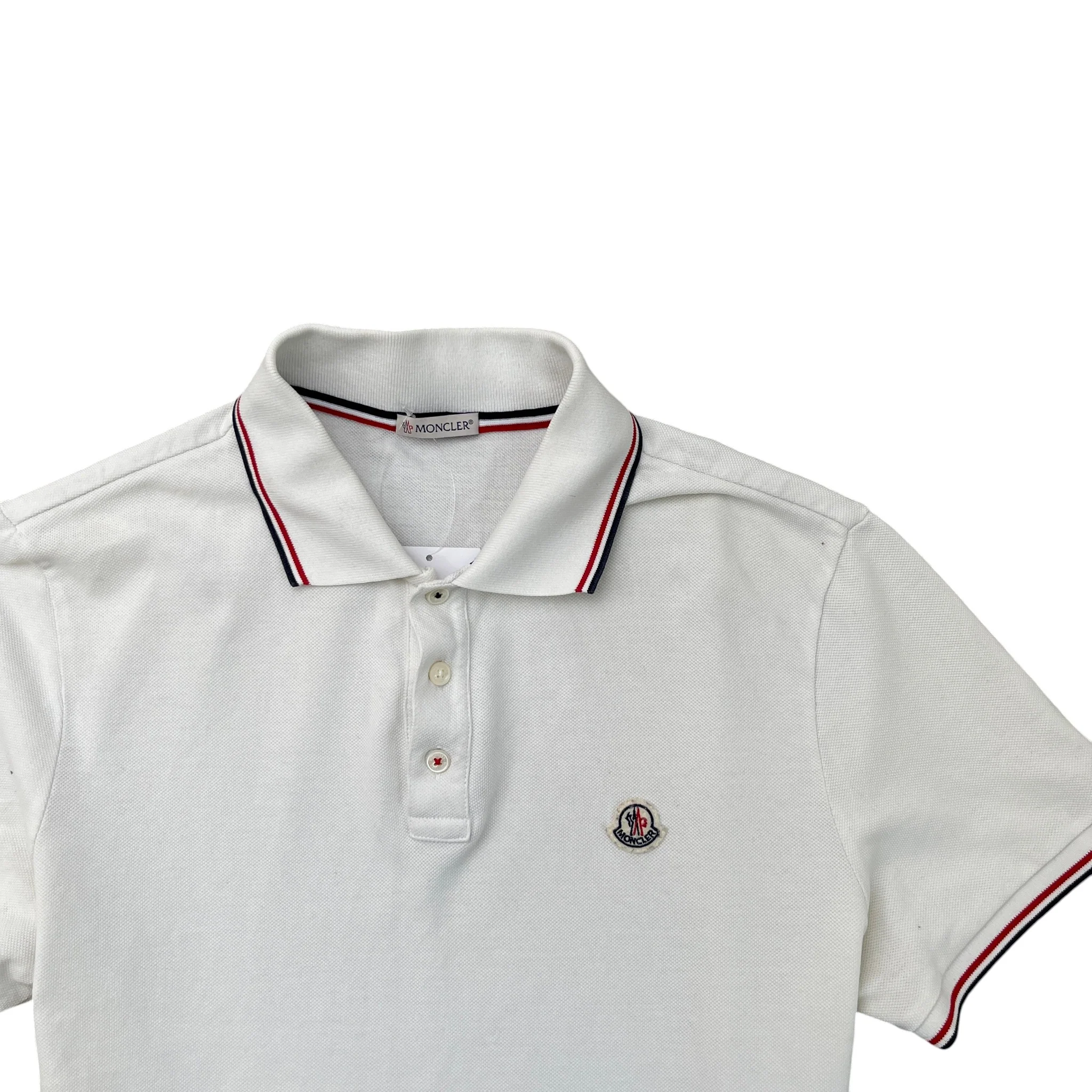 Men's Maglia Polo Shirt White Size L - Image 5