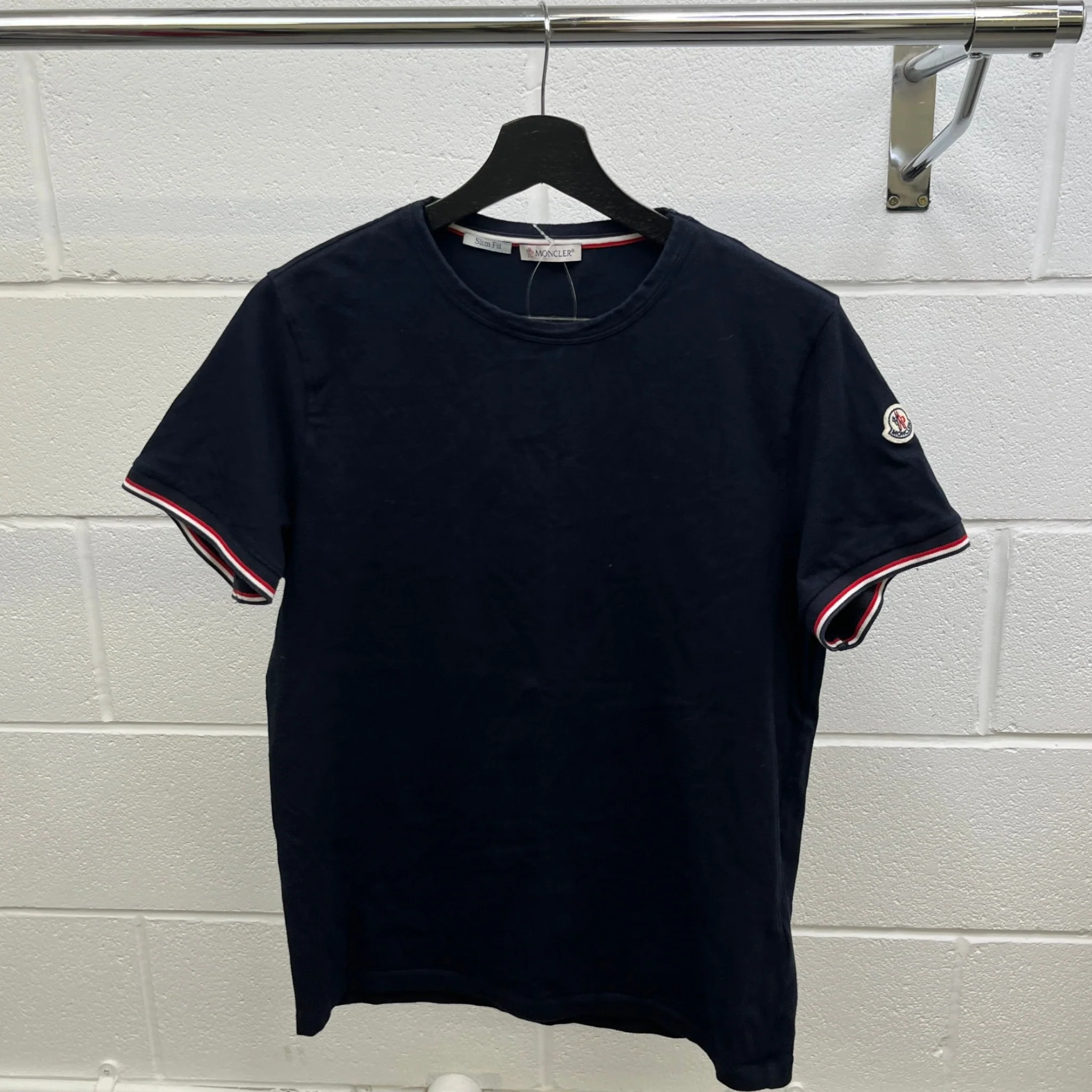 Men's Maglia Slim Fit T-Shirt Navy Size M - Image 9