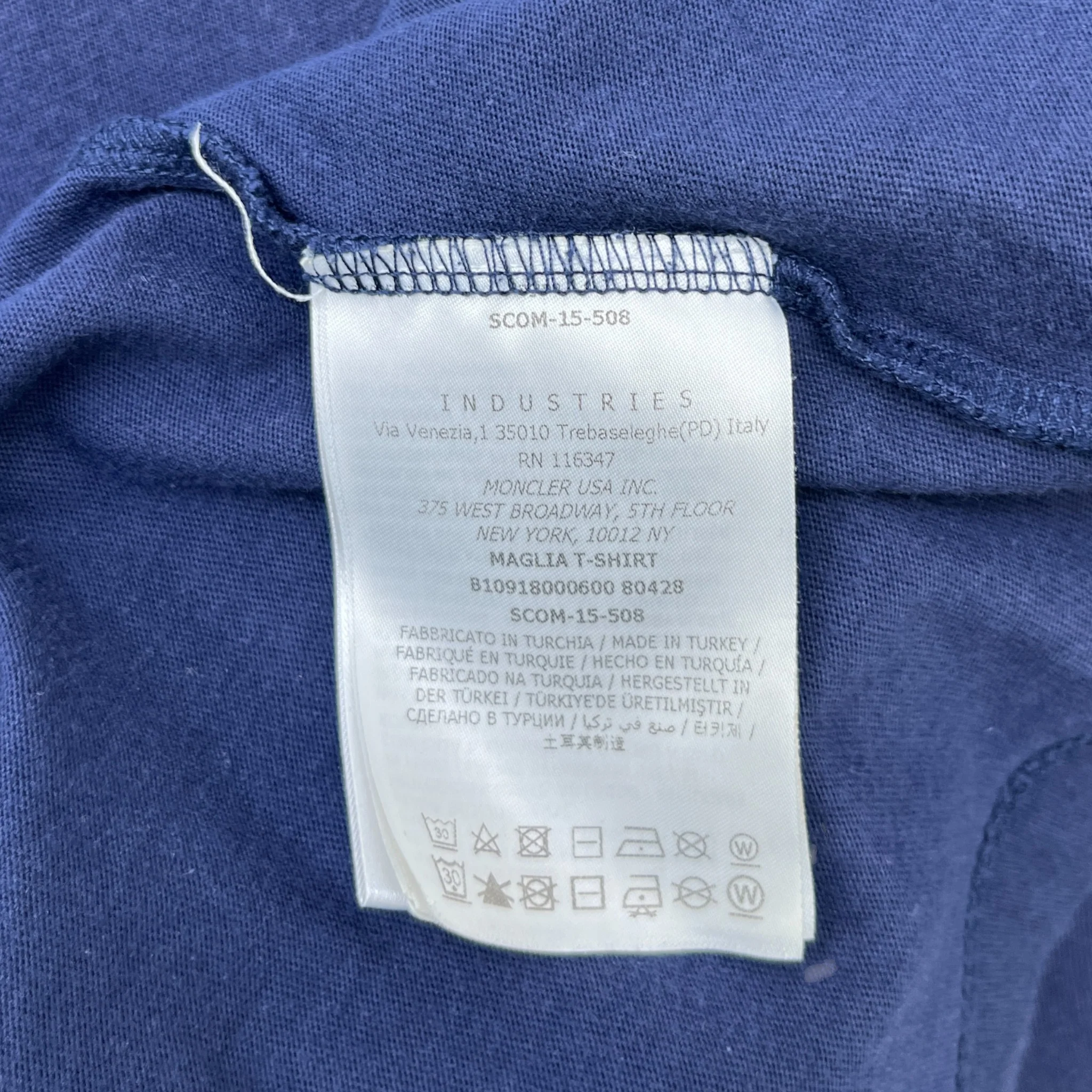 Men's Maglia T-Shirt Navy Size L - Image 8