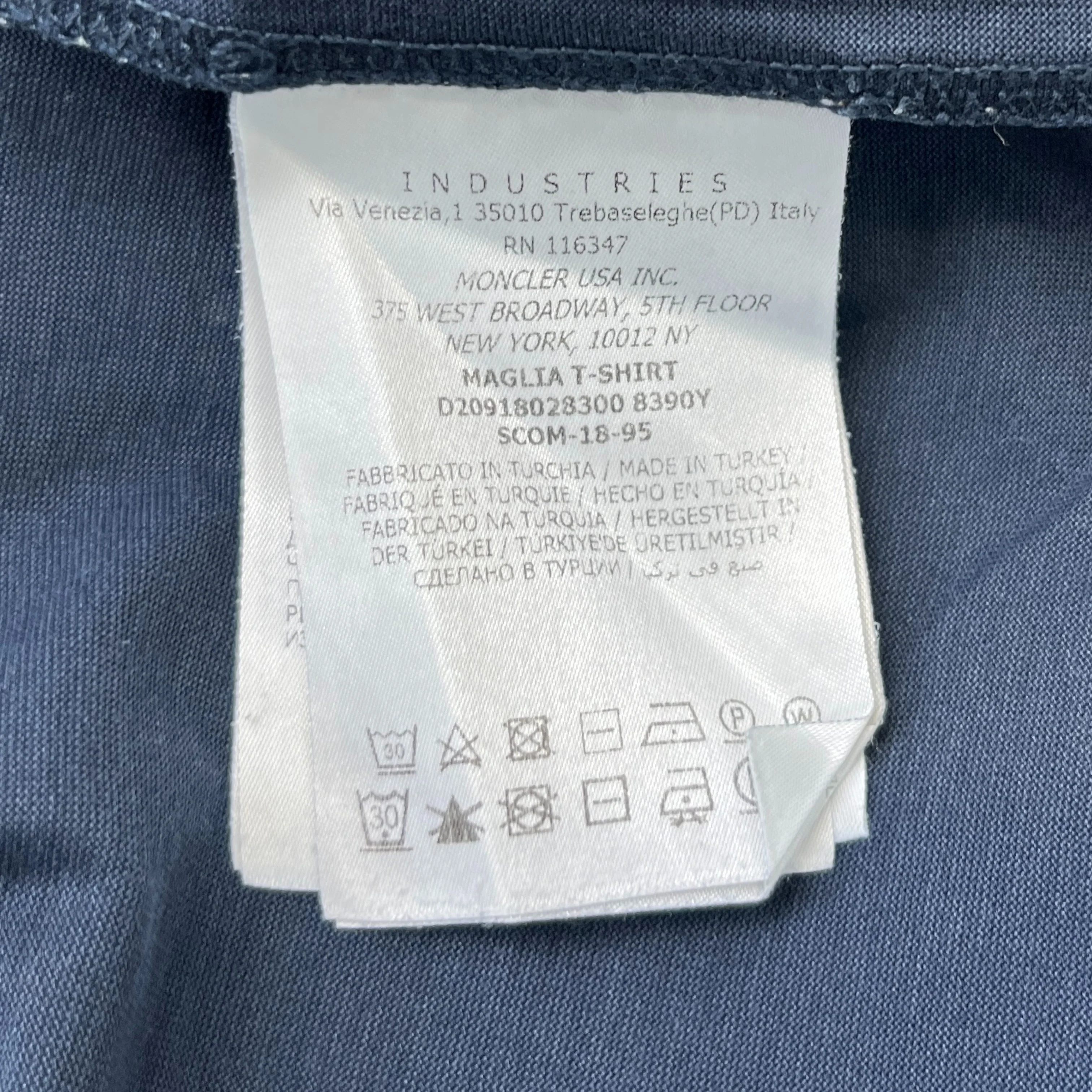 Men's Maglia T-Shirt Navy Size XXL - Image 8