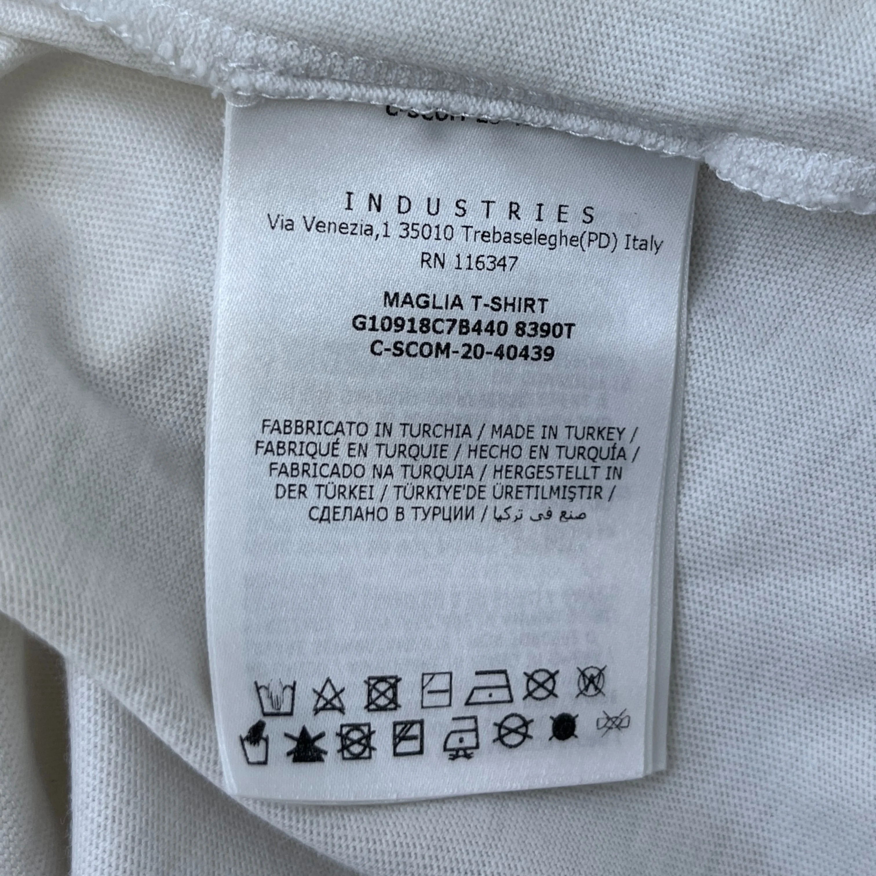 Men's Maglia T-Shirt White Size L - Image 8