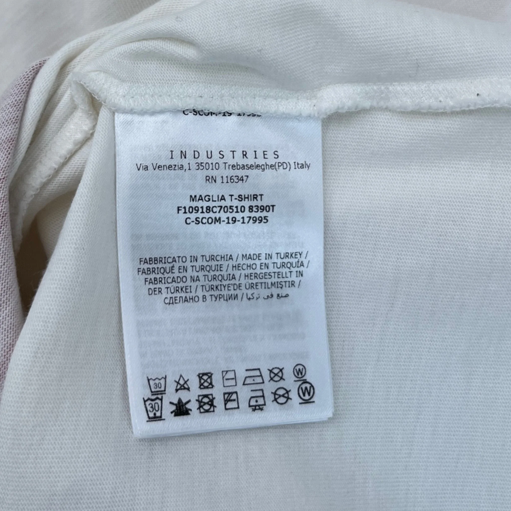 Men's Maglia T-Shirt White Size M - Image 9