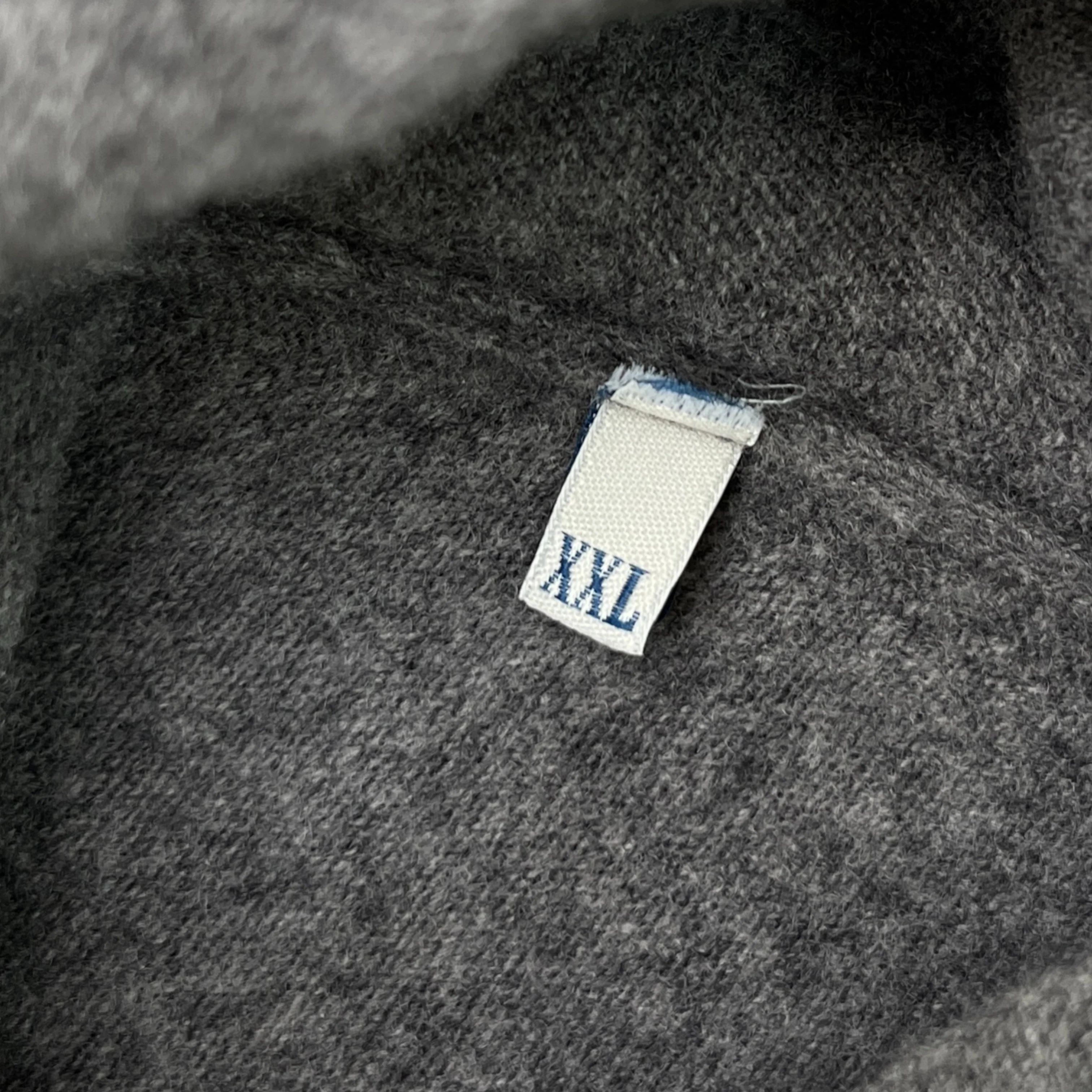 Men's Maglione Tricot Cardigan Grey Size XXL - Image 7
