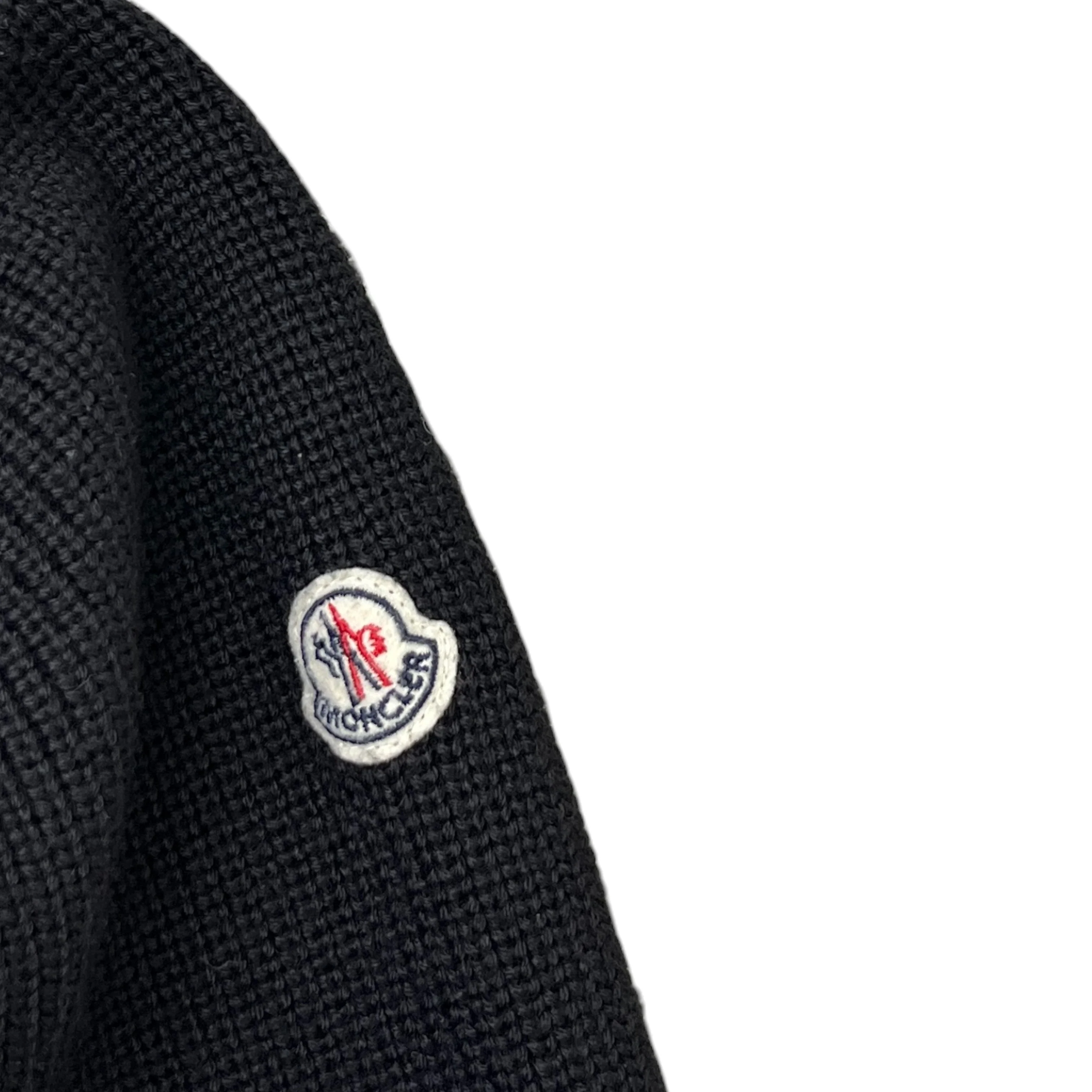 Men's Maglione Tricot Jacket Black Size M - Image 5