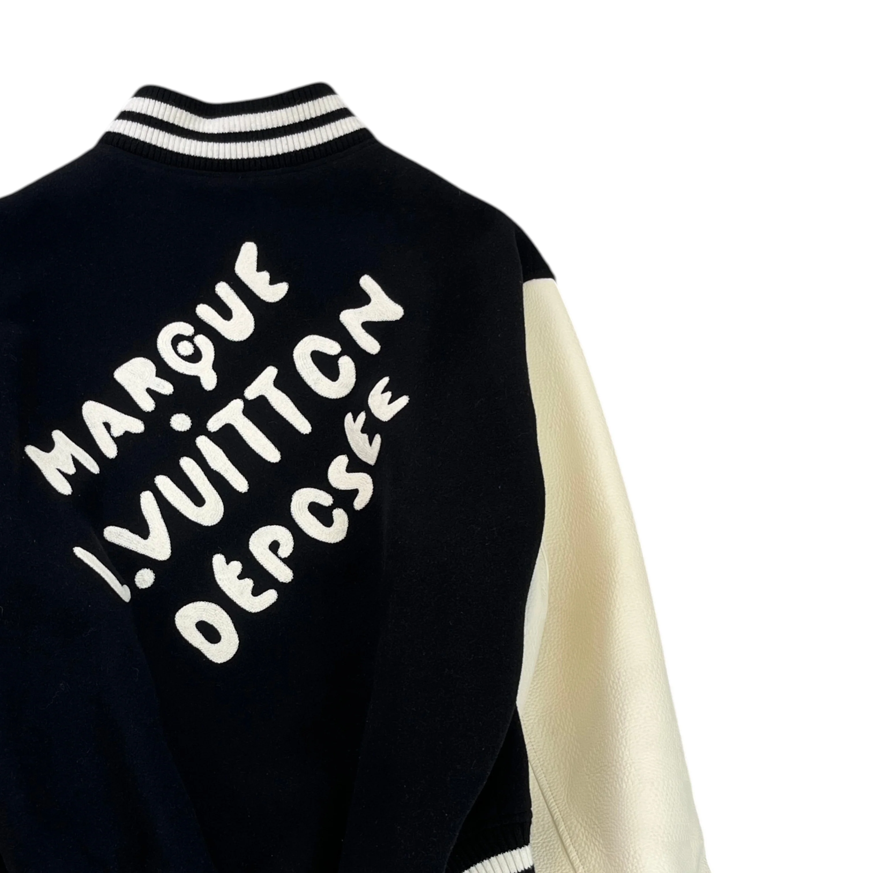 Men's Marque Deposee Varsity Jacket Black Size IT 52 / XL - Image 4