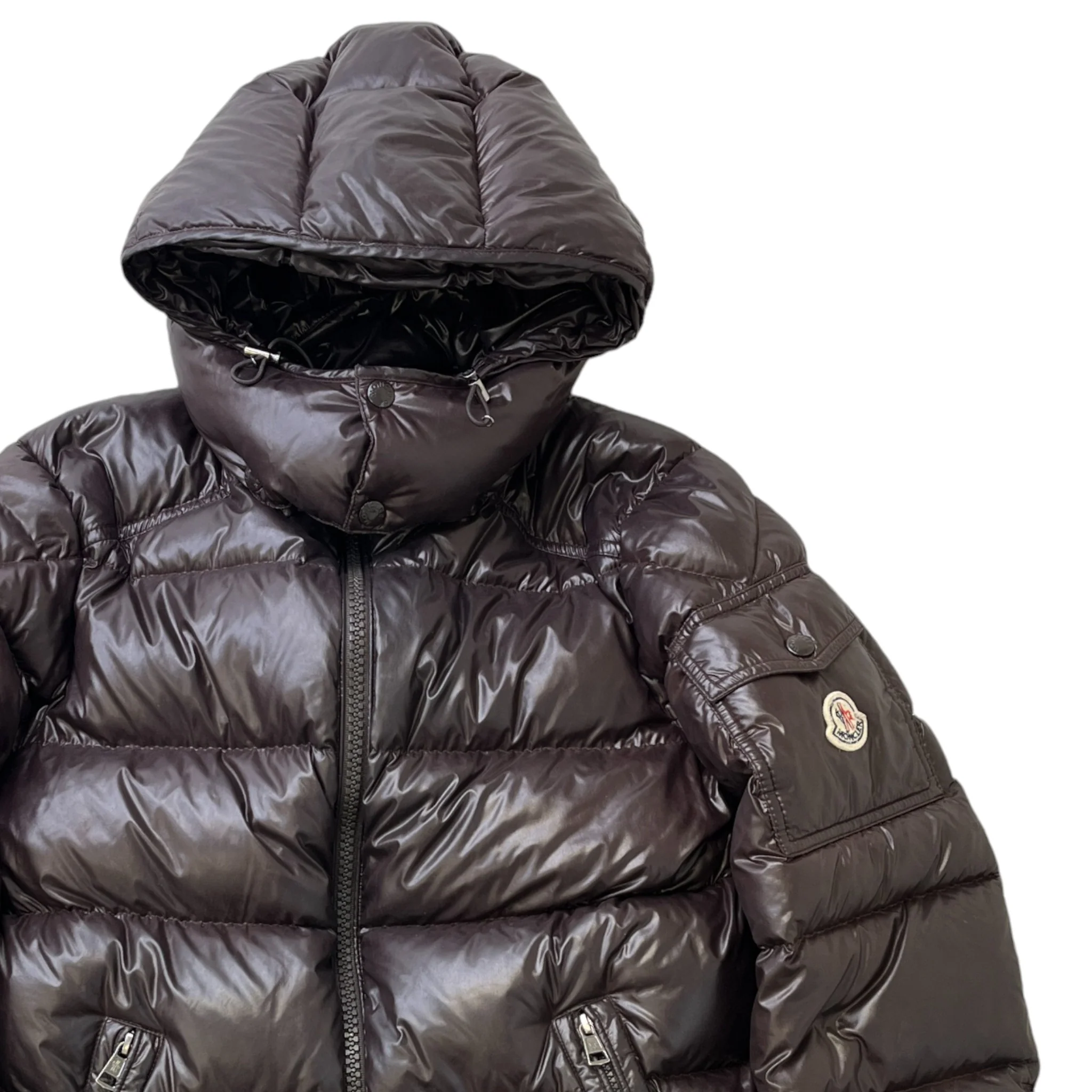Men's Maya Down Jacket Brown Size 1 / S - Image 3