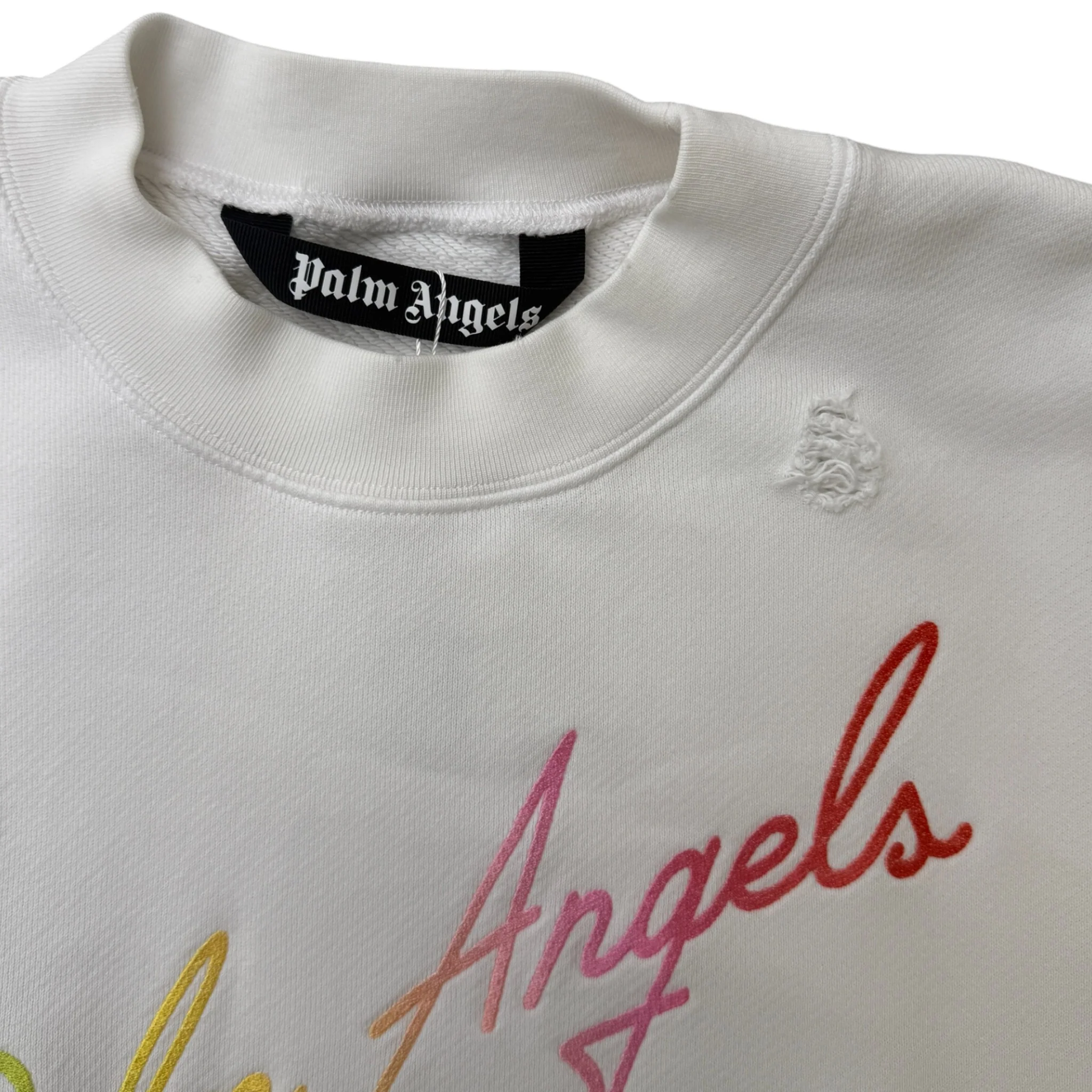 Men's Miami Logo Jumper White Size S - Image 4