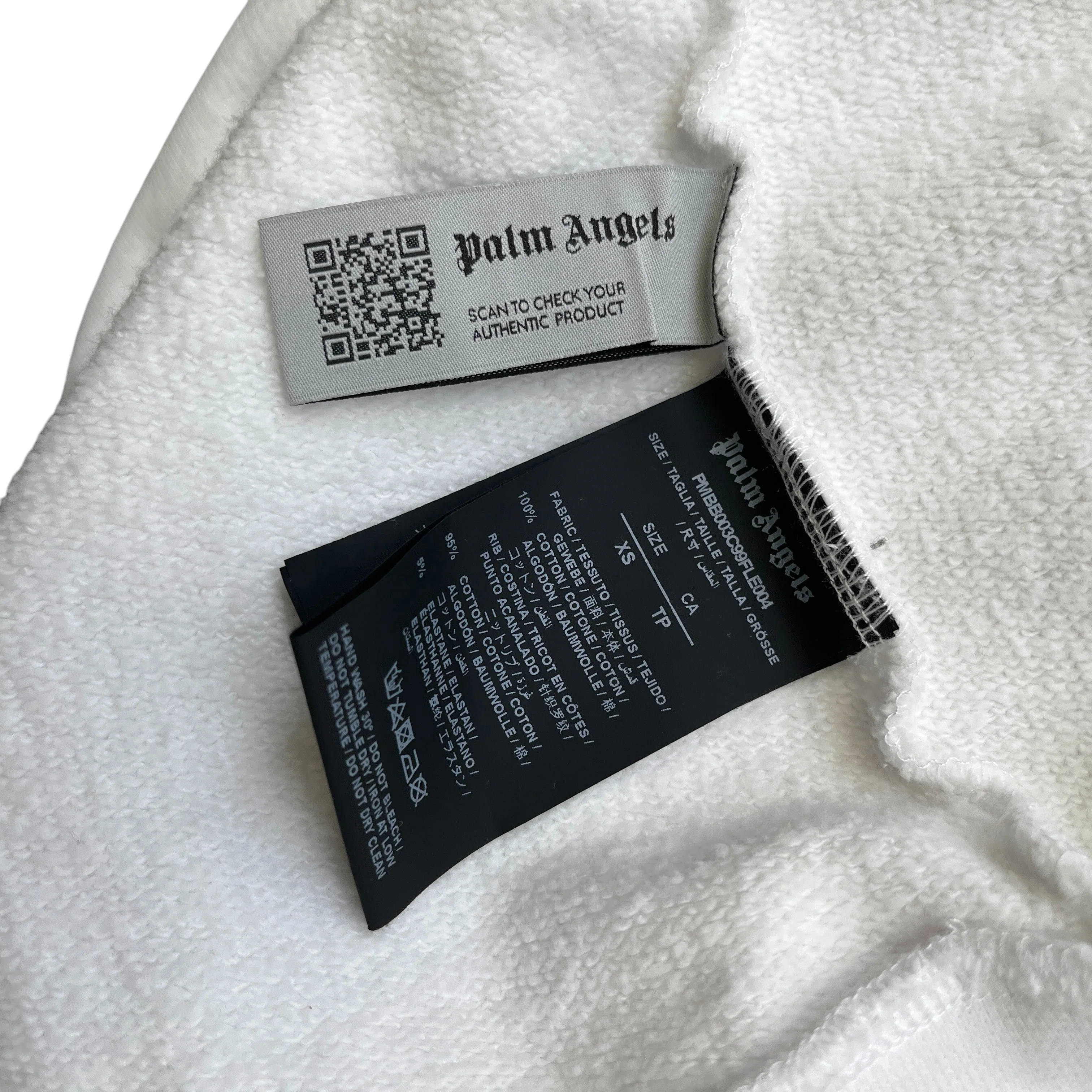 Men's Milano Sprayed Logo Hoodie White Size XS - Image 6