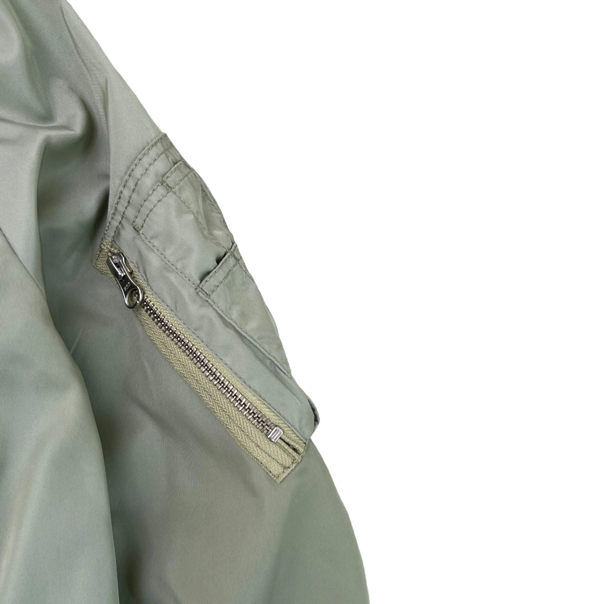 Men's Mm6 Long Bomber Jacket Green Size XL - Image 5