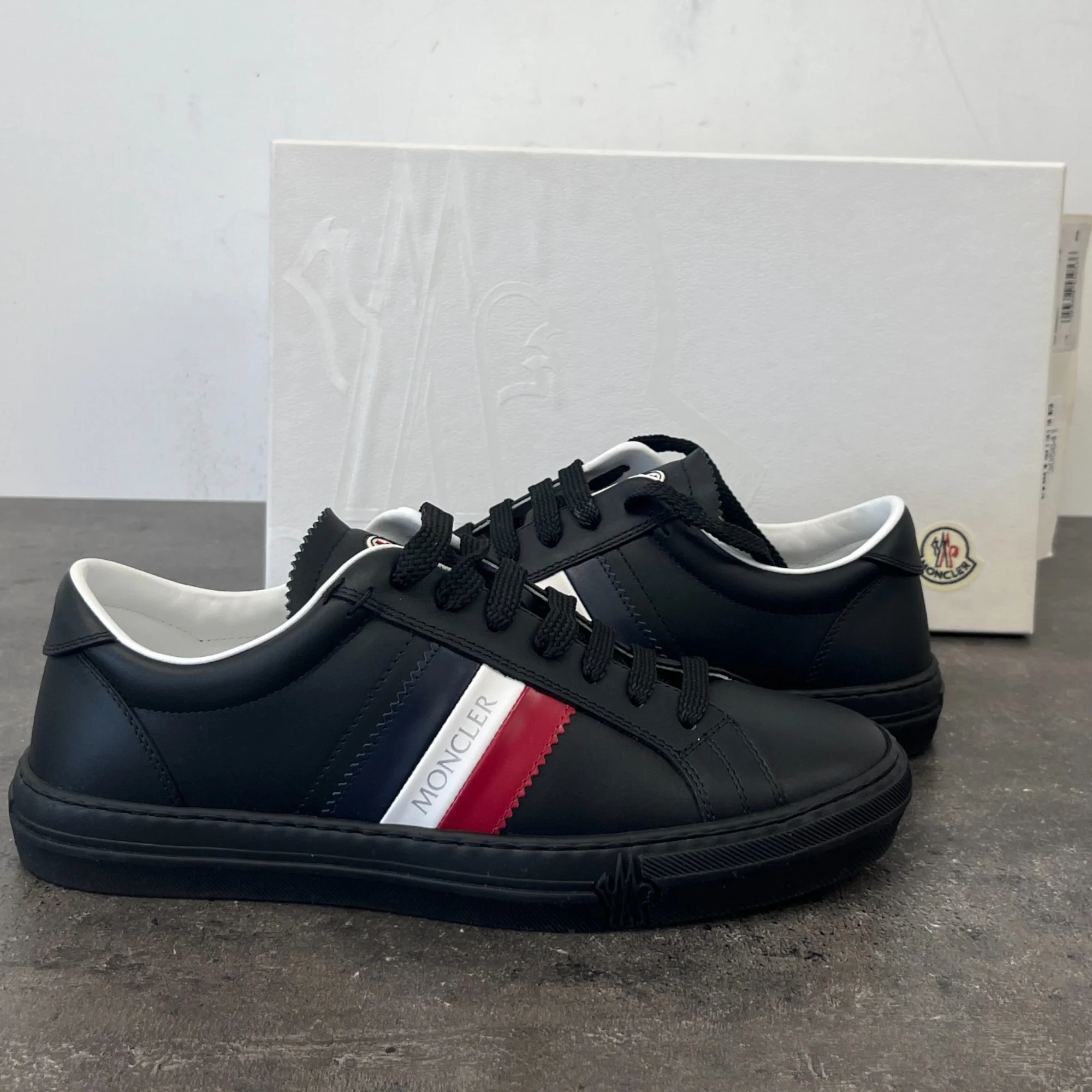 Men's Monaco Scarpa Low Trainers Black Size EU 40 / UK 6 - Image 12