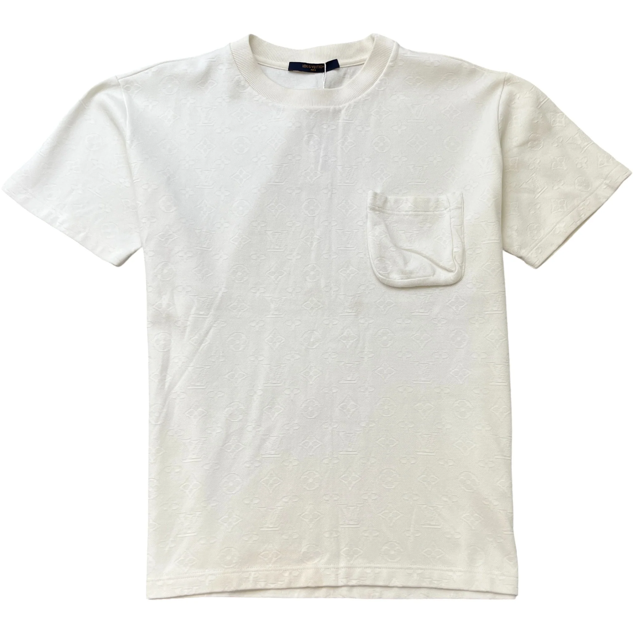 Men's Monogram 3D Pocket T-Shirt White Size M