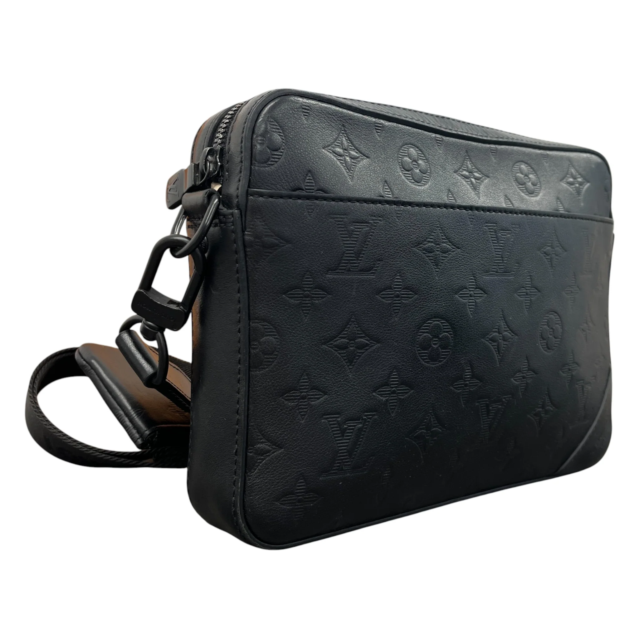 Men's Monogram Duo Messenger Bag Black - Image 4