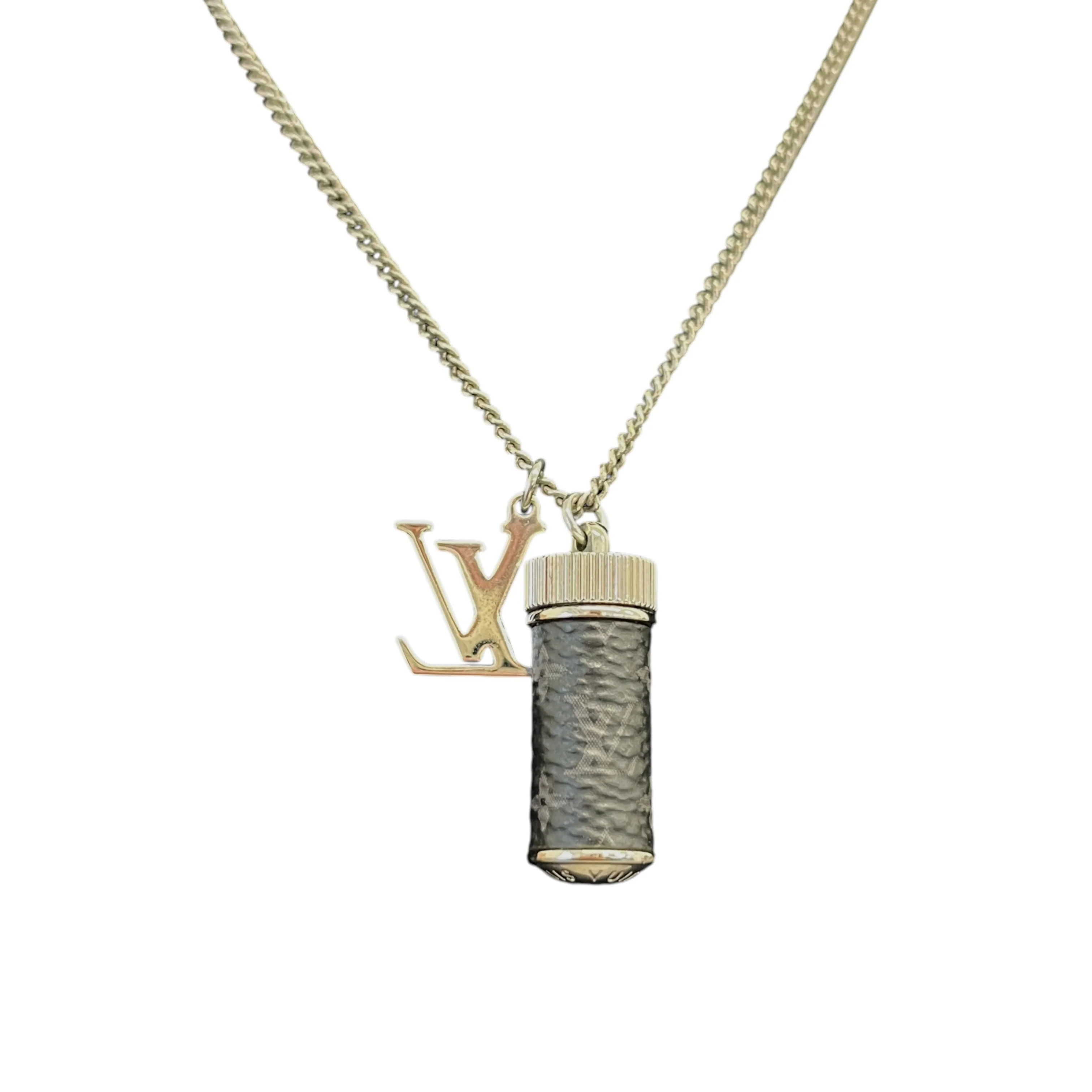 Men's Monogram Eclipse Charms Necklace Silver - Image 2