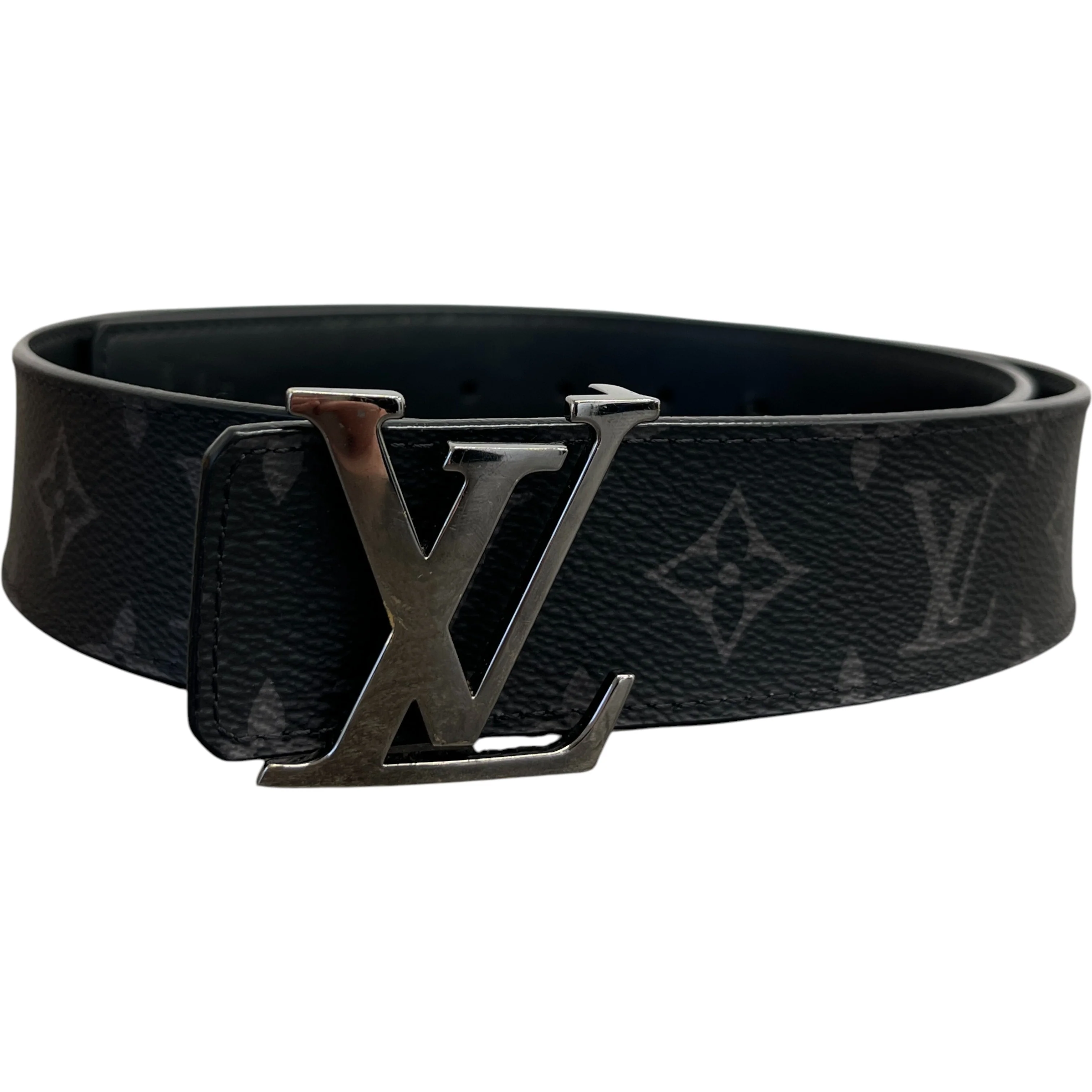 Men's Monogram Eclipse Reversible Belt Black Size Waist 28"