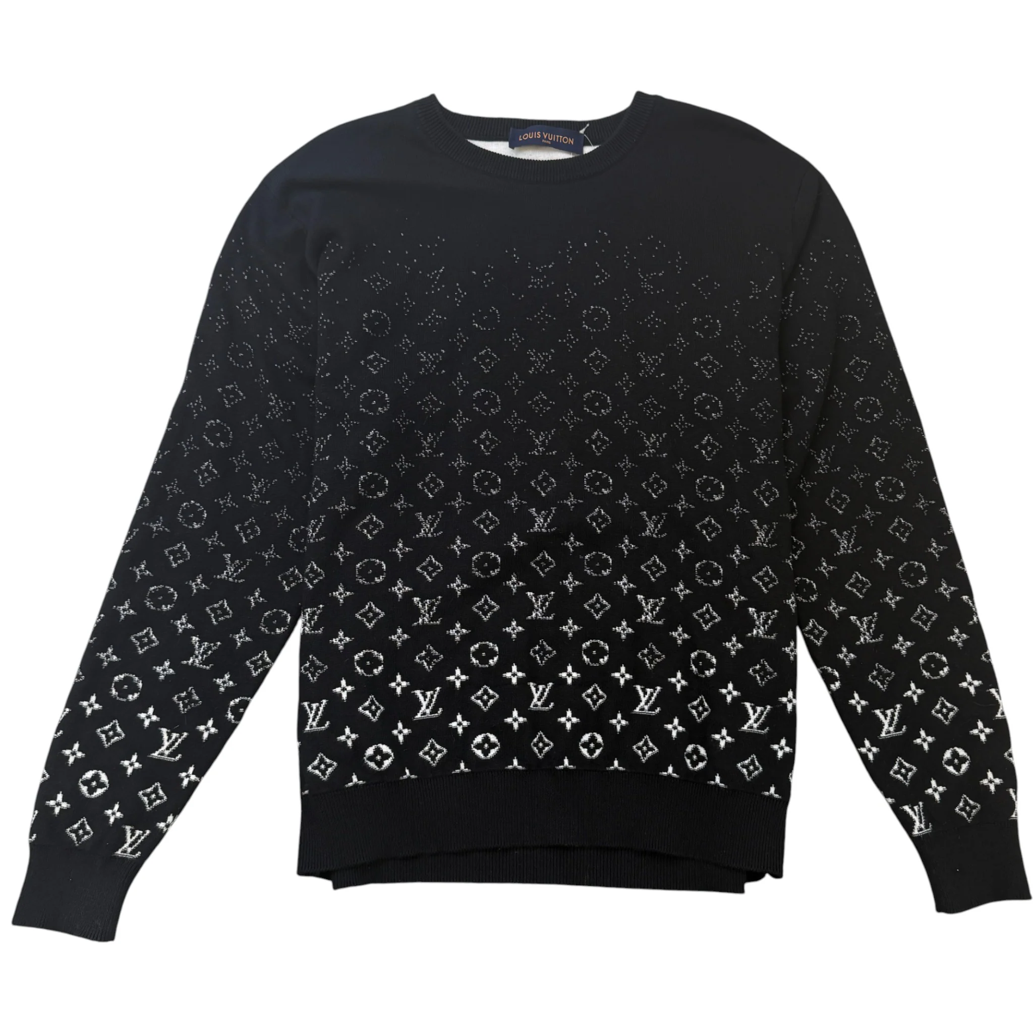 Men's Monogram Gradient Jumper Black Size L
