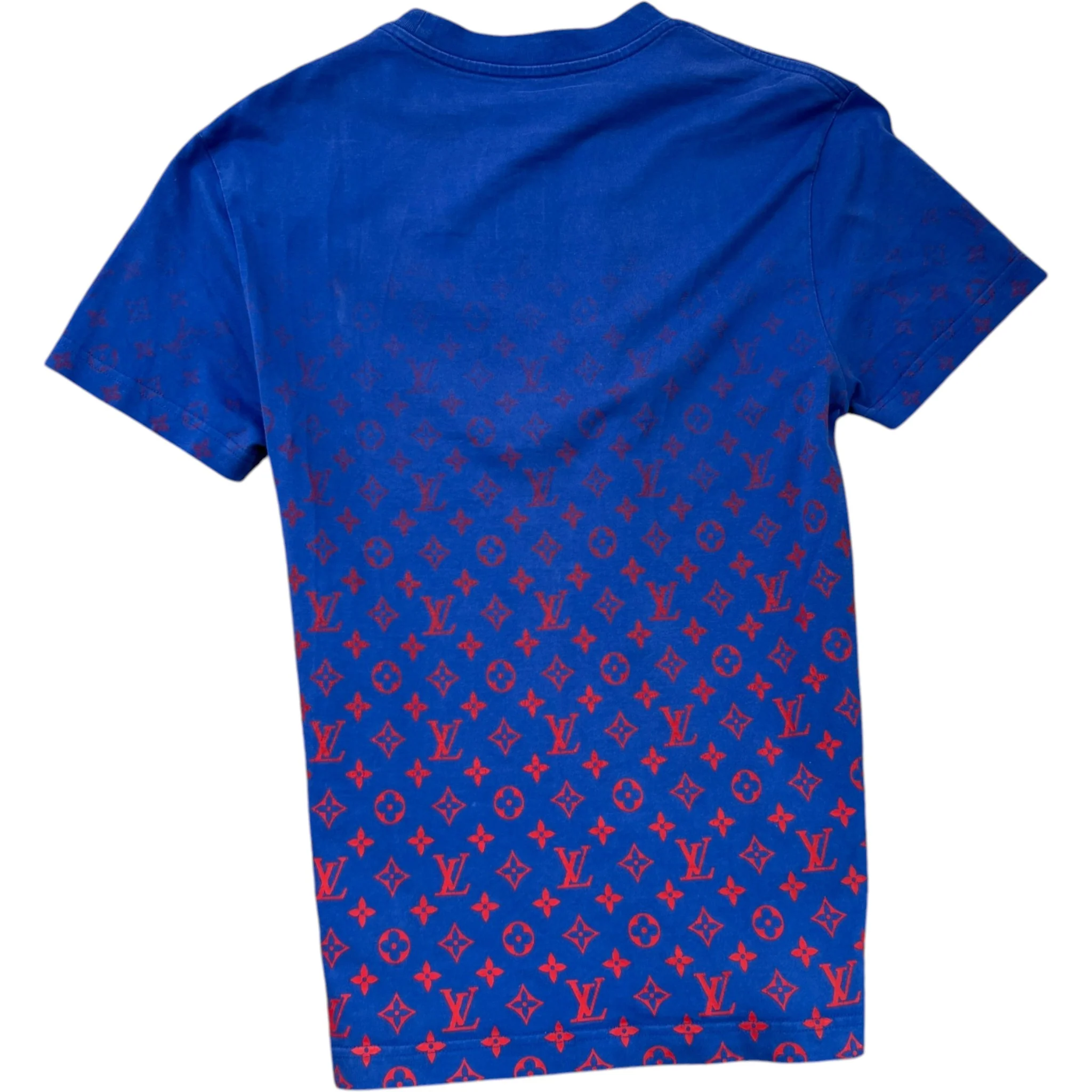 Men's Monogram Gradient T-Shirt Blue Size XS - Image 2