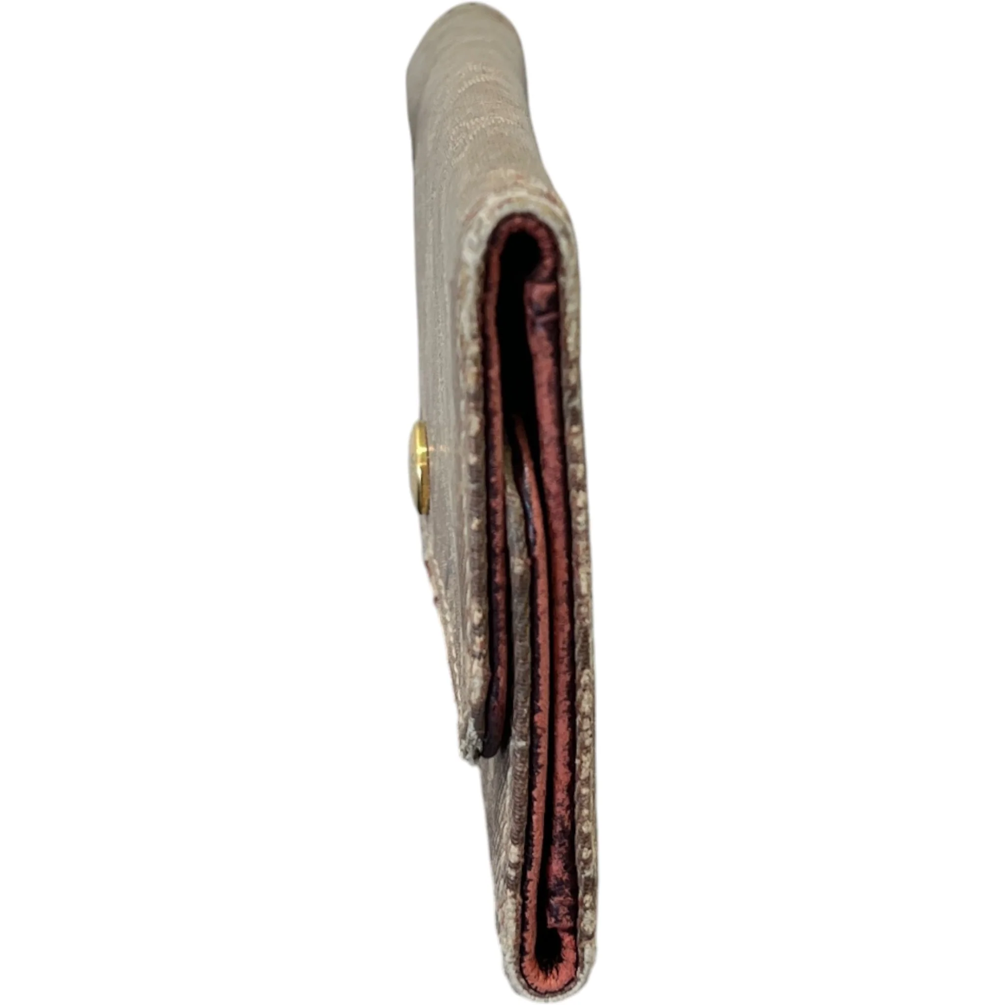 Men's Monogram Key Case Card Holder Beige - Image 4