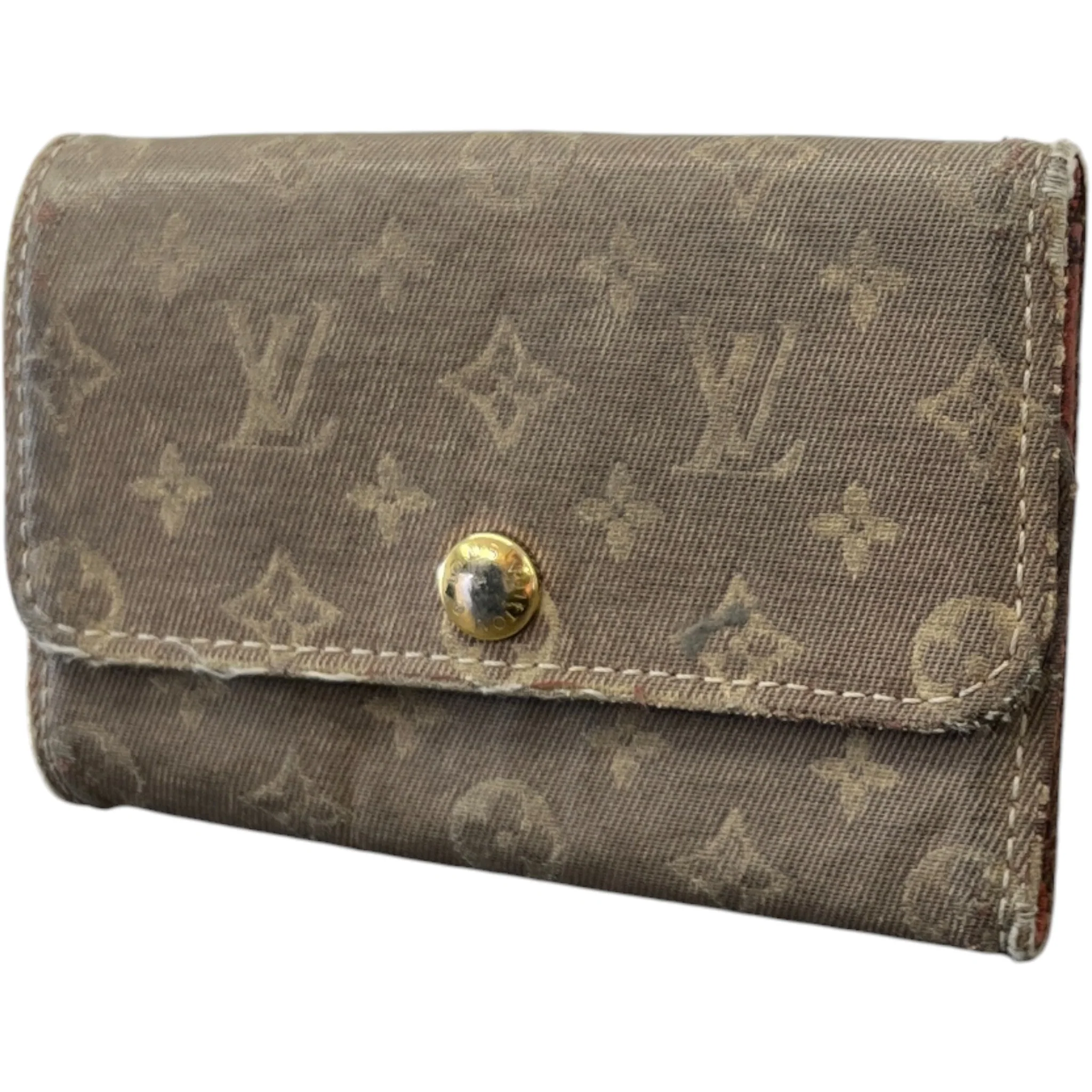 Men's Monogram Key Case Card Holder Beige - Image 6