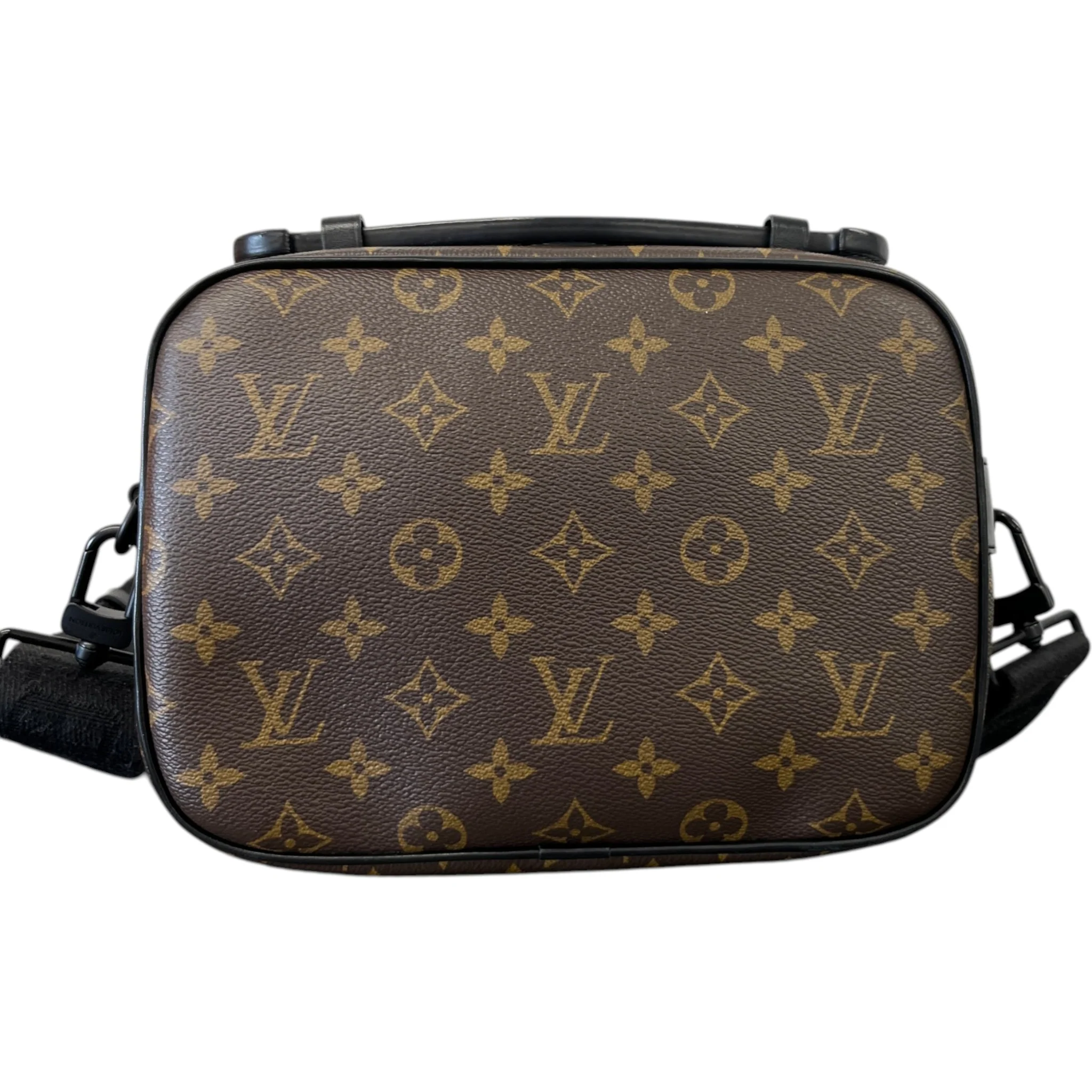 Men's Monogram Macassar S Lock Messenger Bag Brown - Image 3
