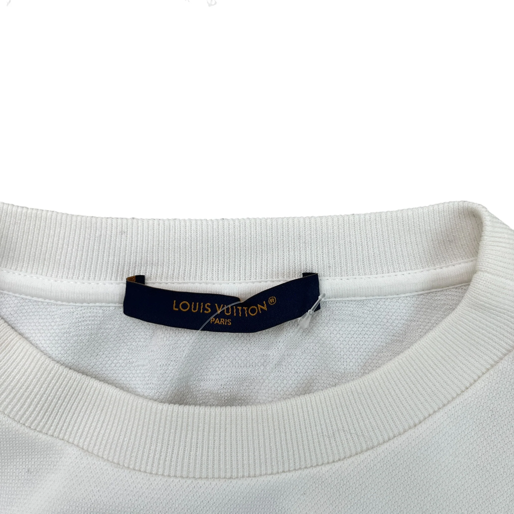 Men's Monogram Pocket T-Shirt White Size S - Image 6