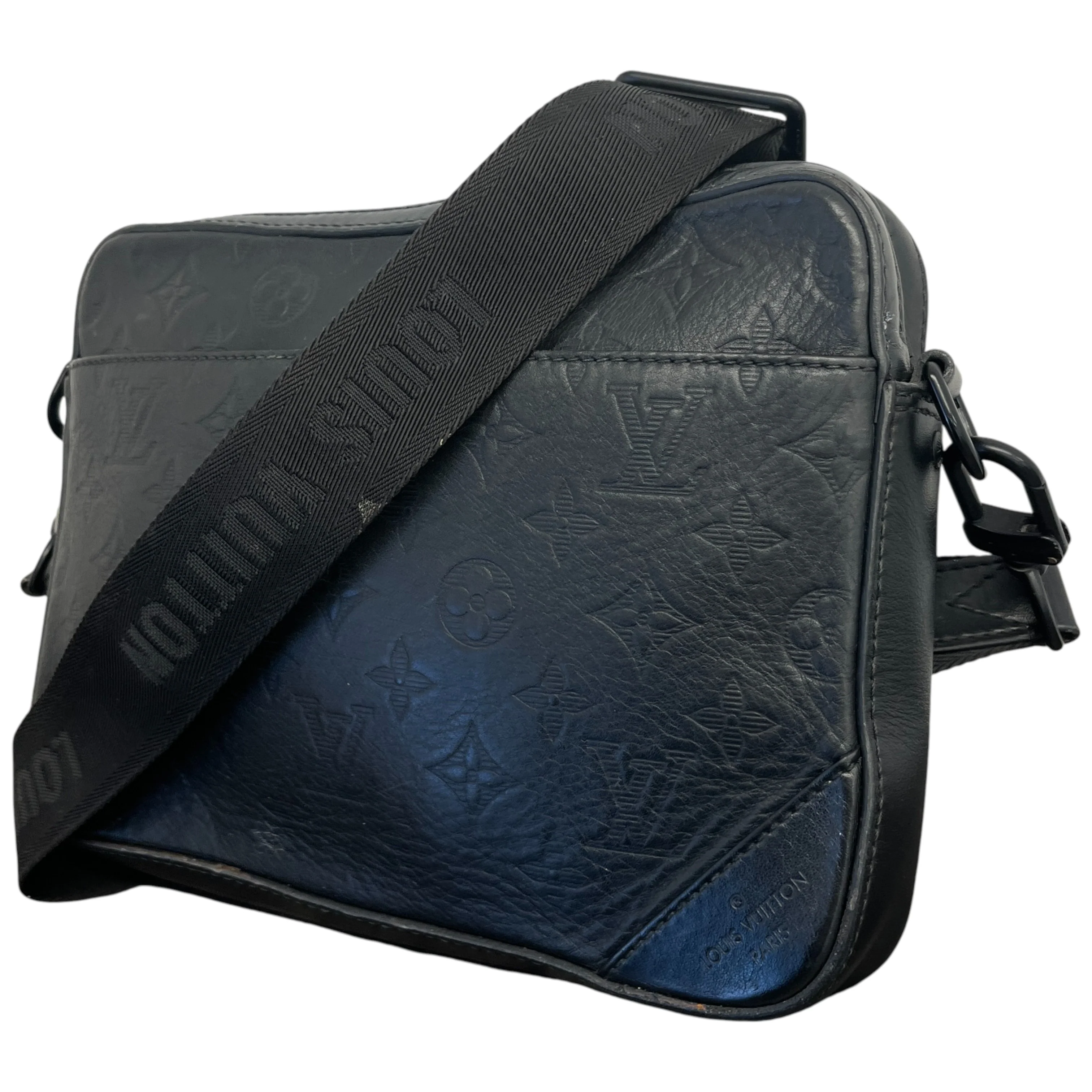 Men's Monogram Shadow Duo Messenger Bag Black - Image 5