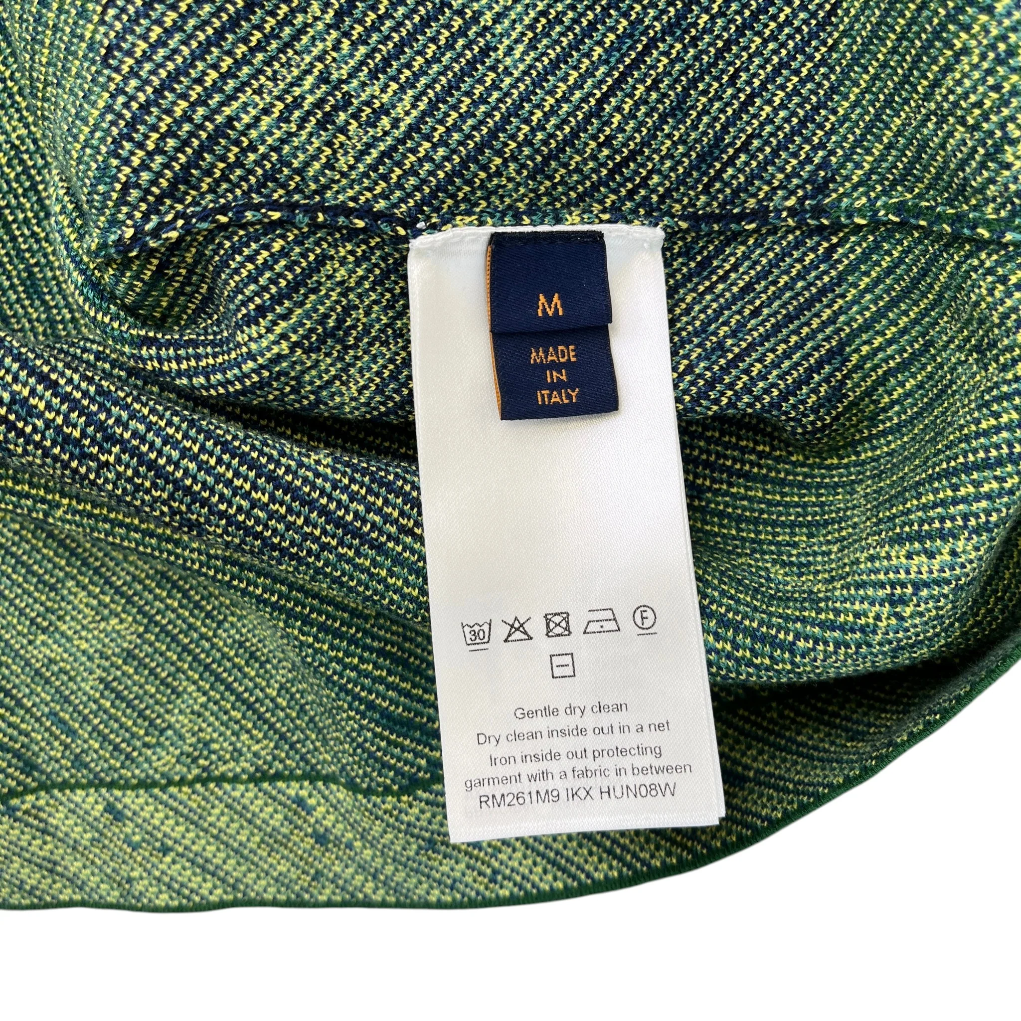 Men's Monogram Striped T-Shirt Green Size M - Image 6