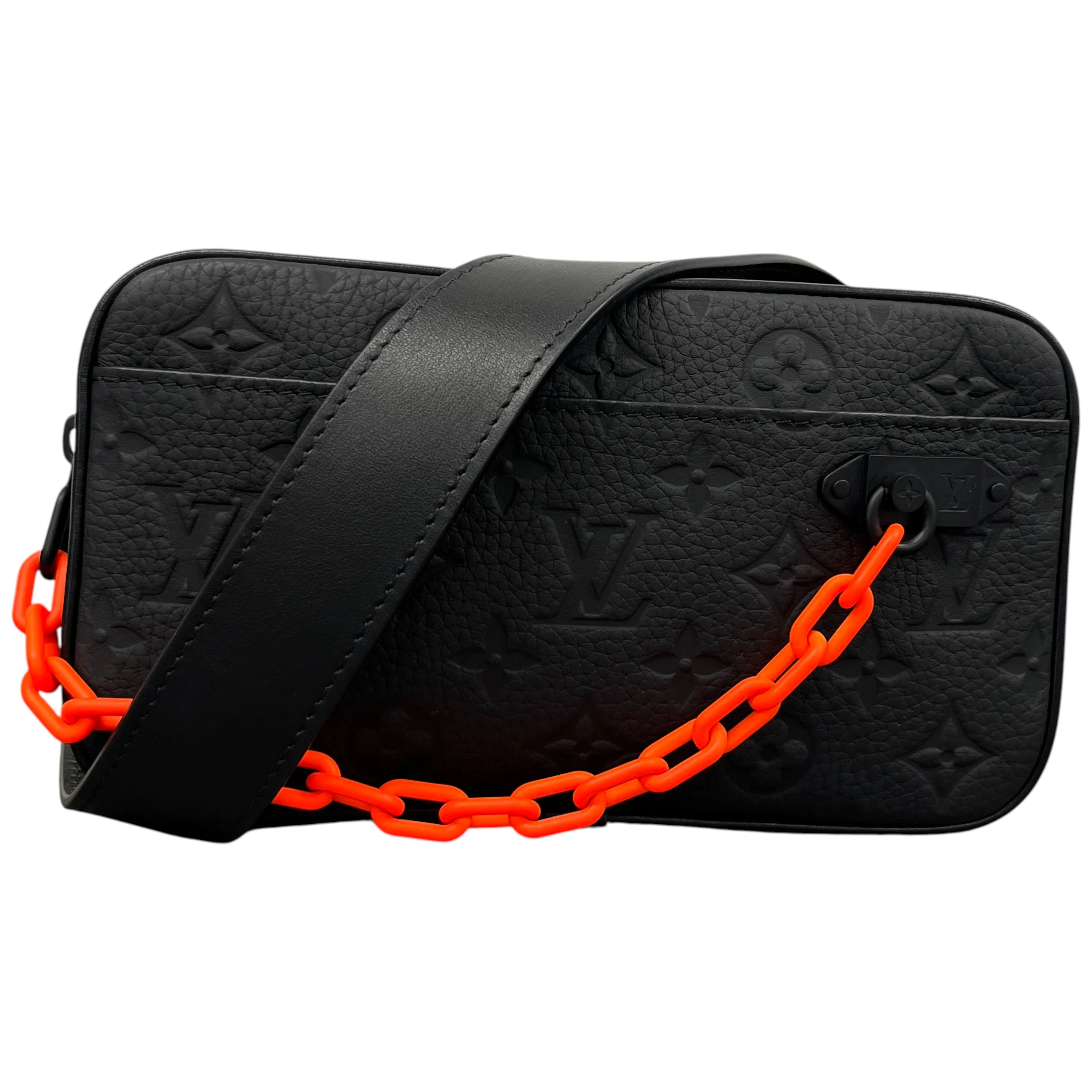 Men's Monogram Taurillon Volga Belt Bag Black
