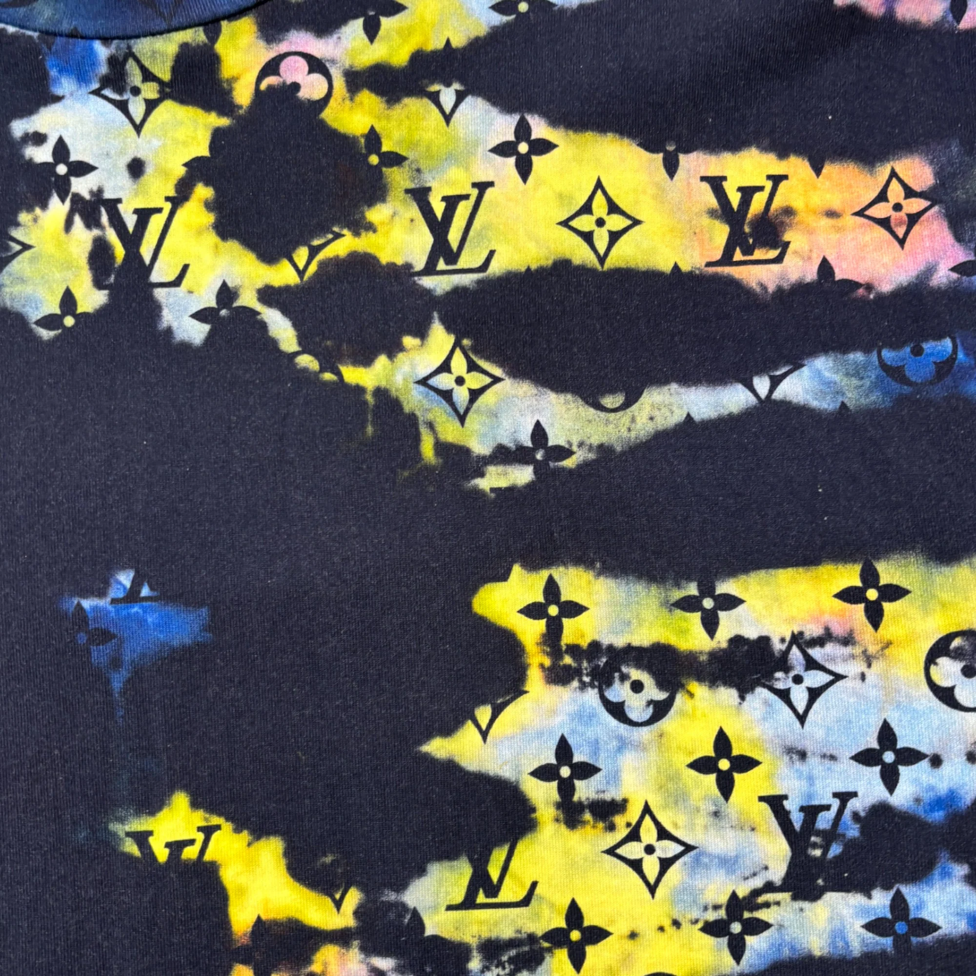 Men's Monogram Tie-Dye T-Shirt Multi-Coloured Size S - Image 6