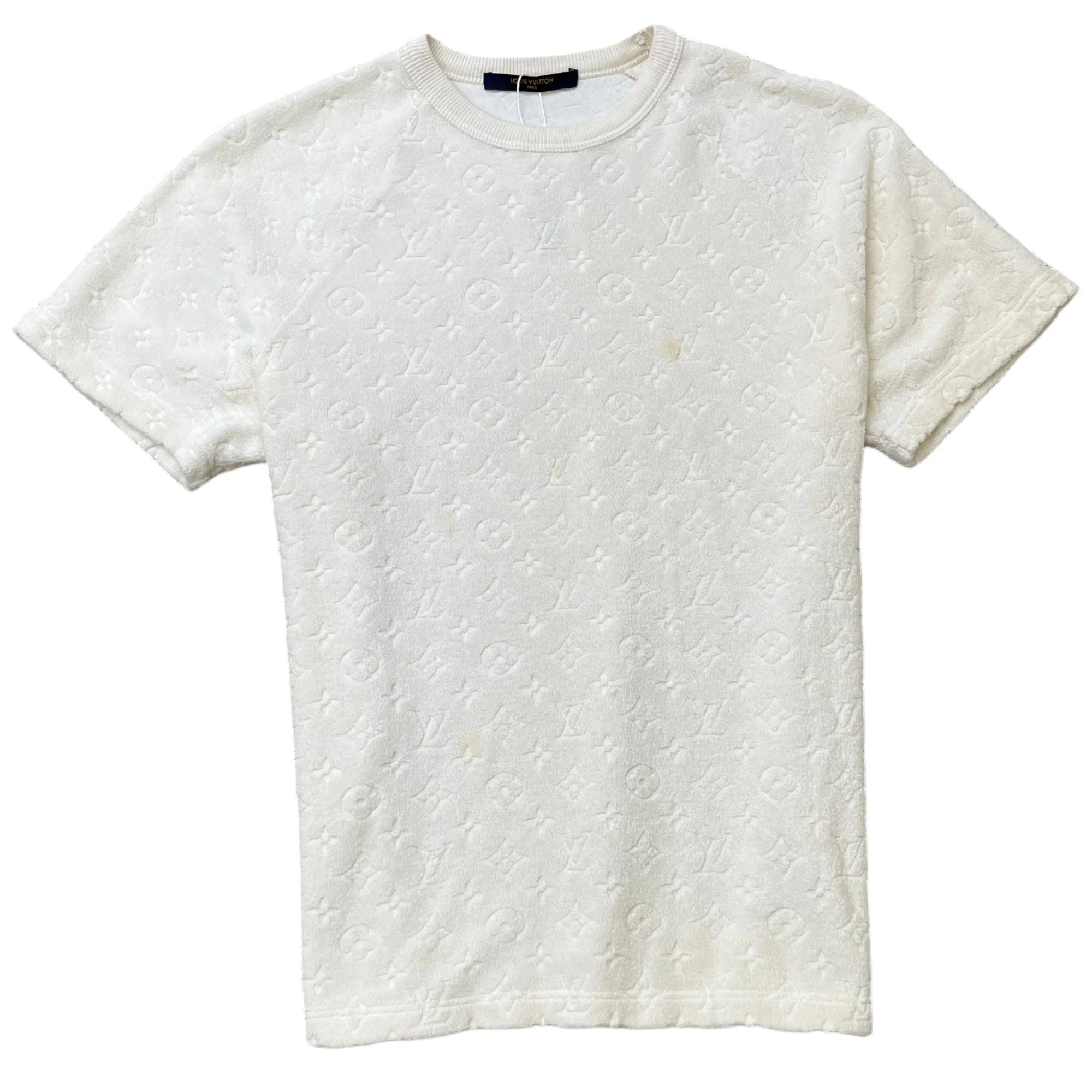 Men's Monogram Towelling T-Shirt White Size S