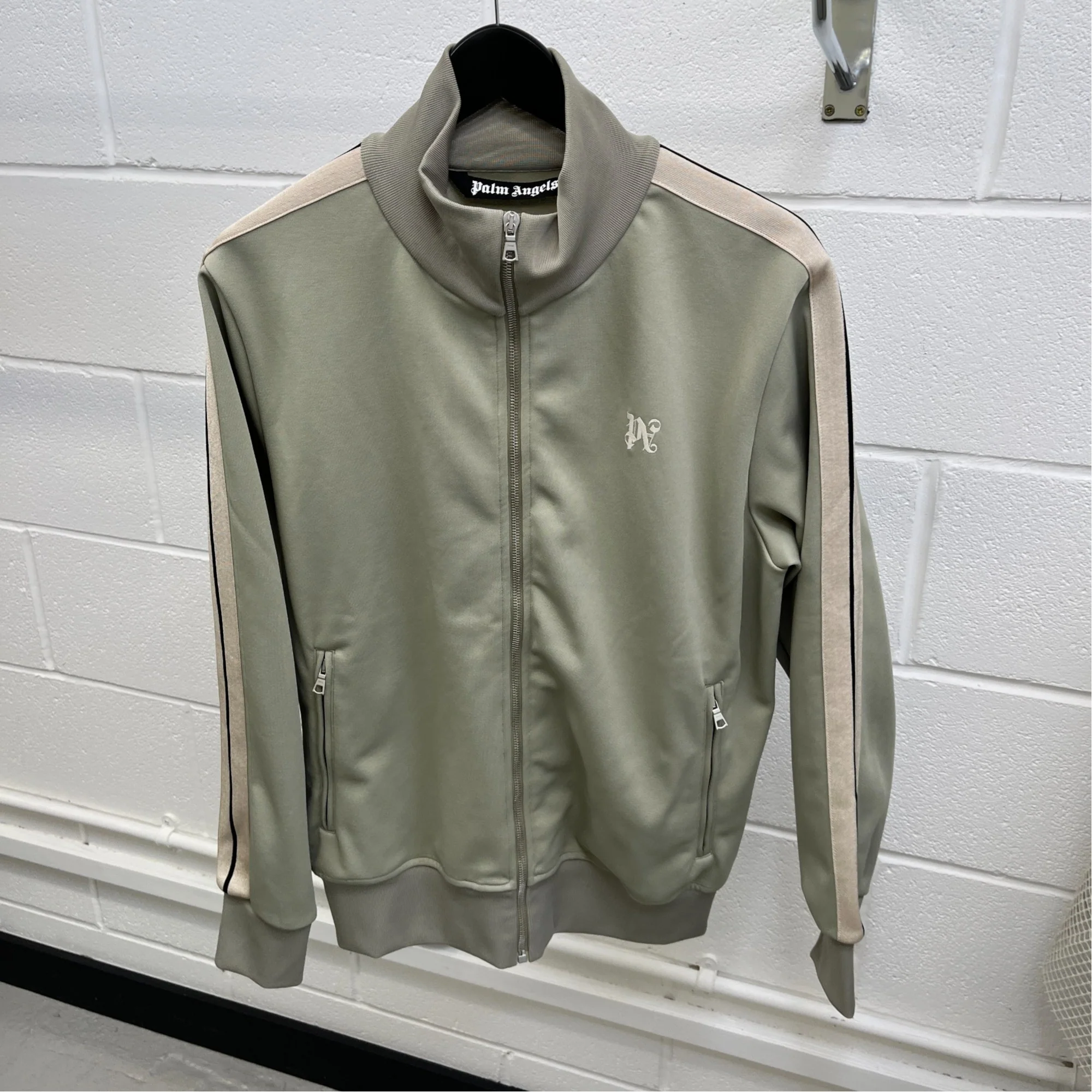 Men's Monogram Track Jacket Green Size L - Image 7