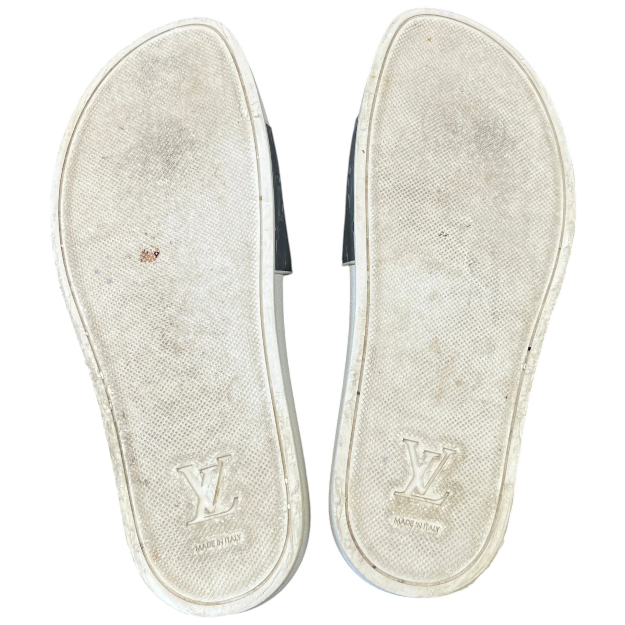 Men's Monogram Waterfront Mules Slides Silver Size EU 42 / UK 8 - Image 10