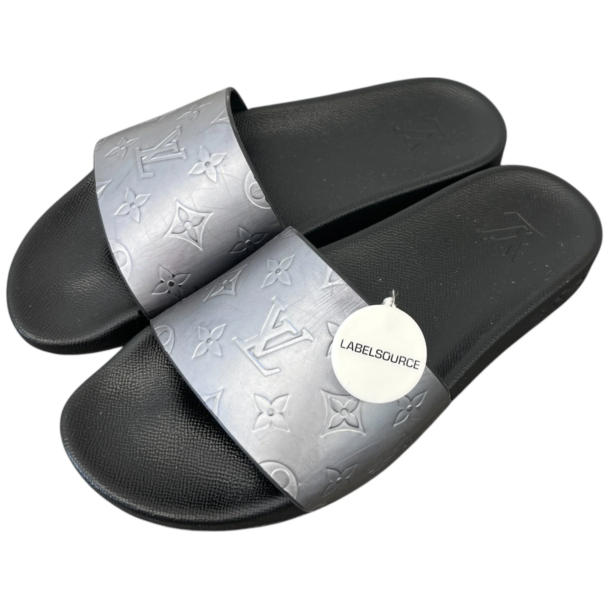 Men's Monogram Waterfront Nules Slides Silver Size EU 41 / UK 7 - Image 11