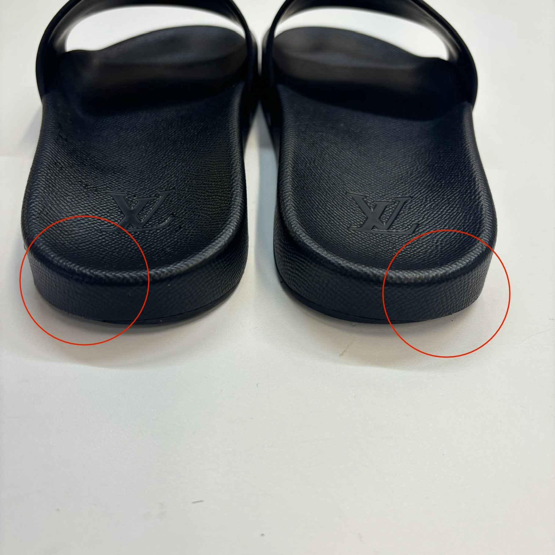 Men's Monogram Waterfront Nules Slides Silver Size EU 41 / UK 7 - Image 14