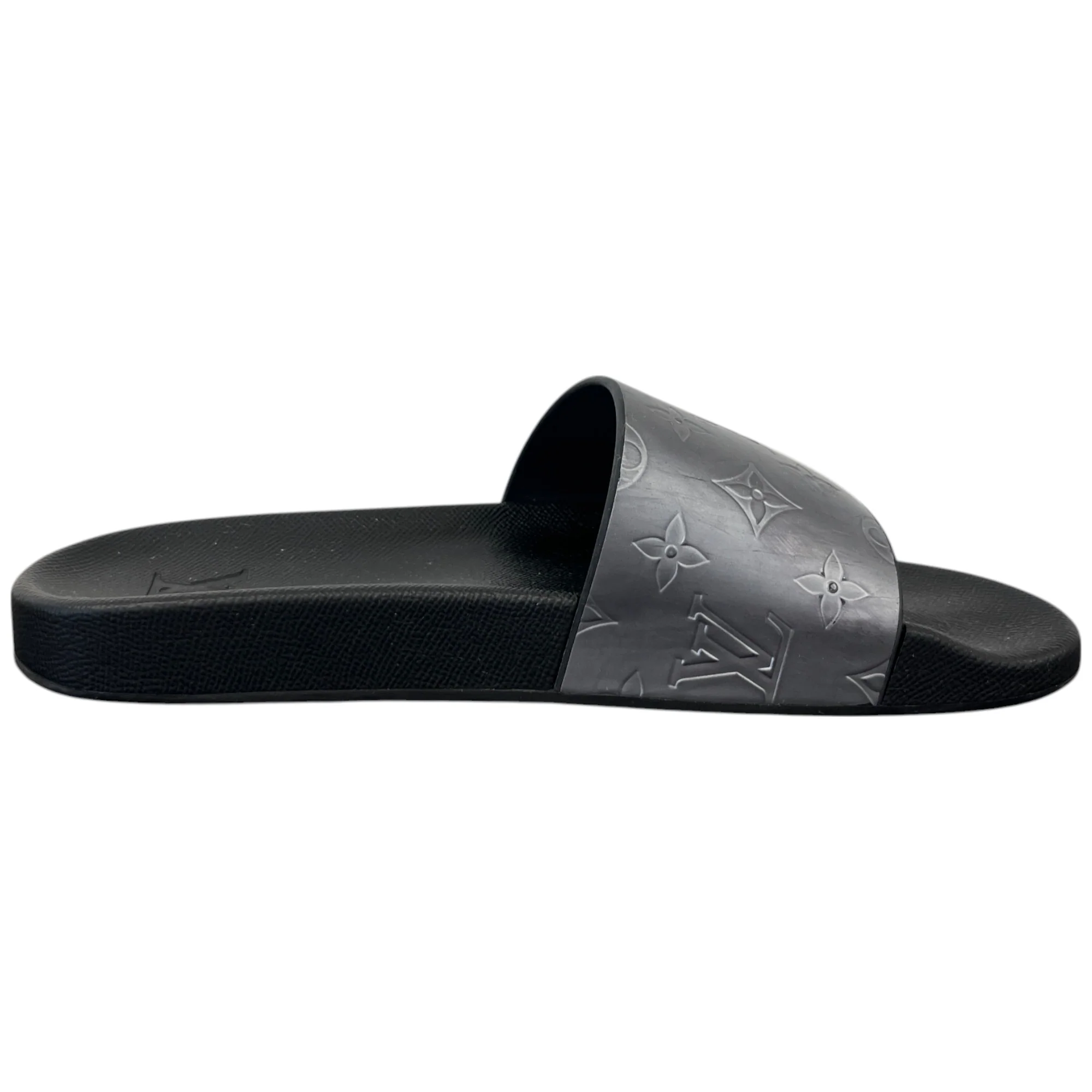 Men's Monogram Waterfront Nules Slides Silver Size EU 41 / UK 7 - Image 4