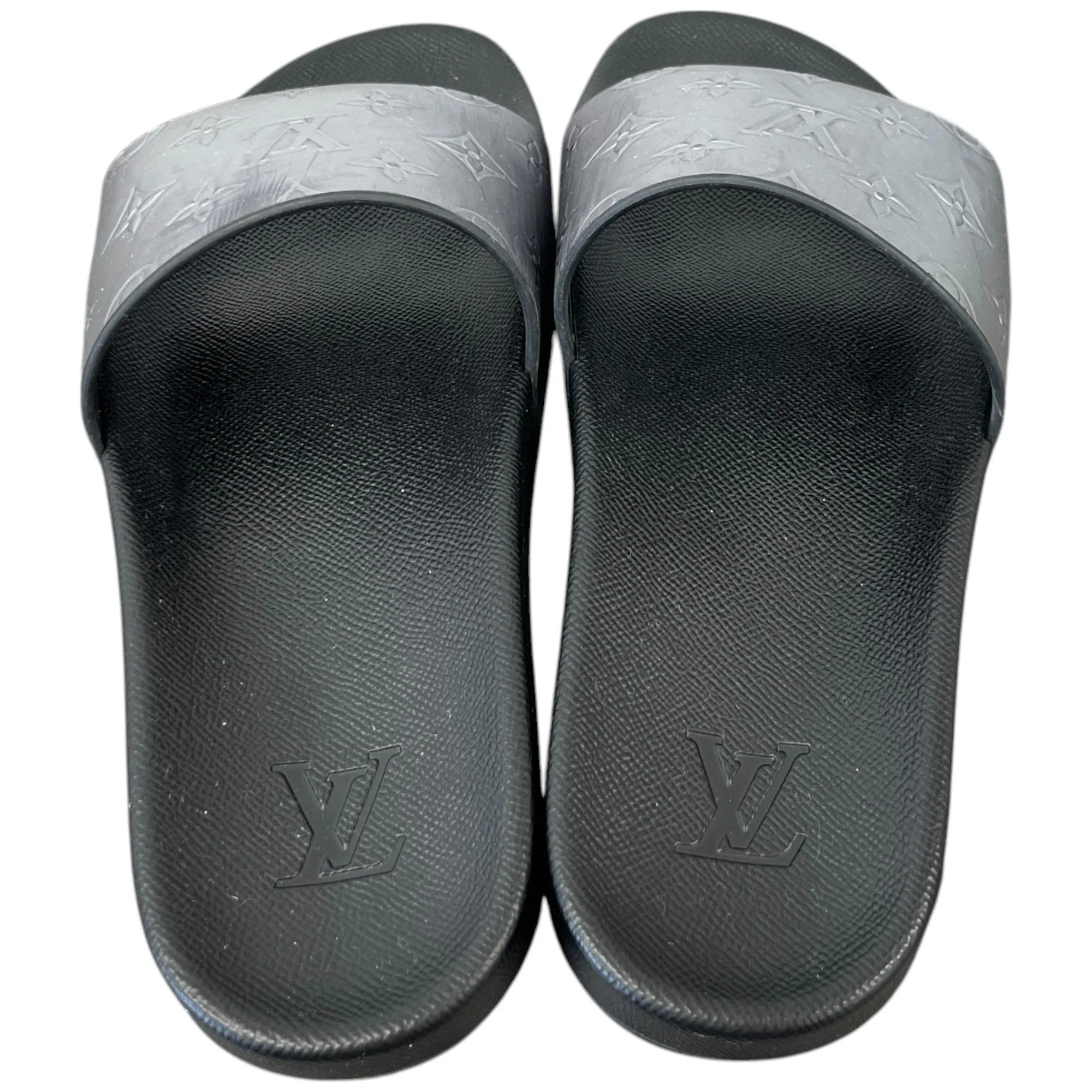Men's Monogram Waterfront Nules Slides Silver Size EU 41 / UK 7 - Image 7
