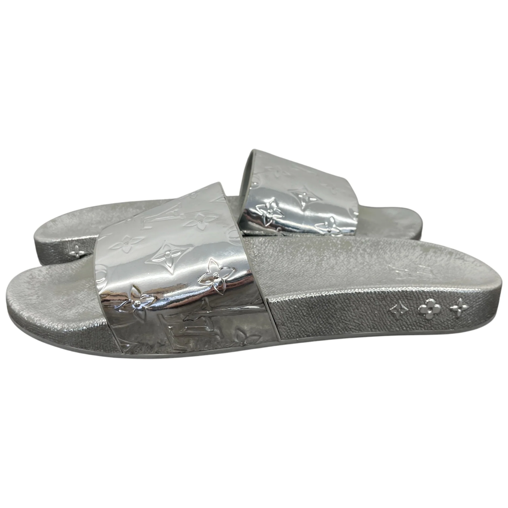 Men's Monogram Waterfront Slides Silver Size EU 42.5 / UK 8.5 - Image 3