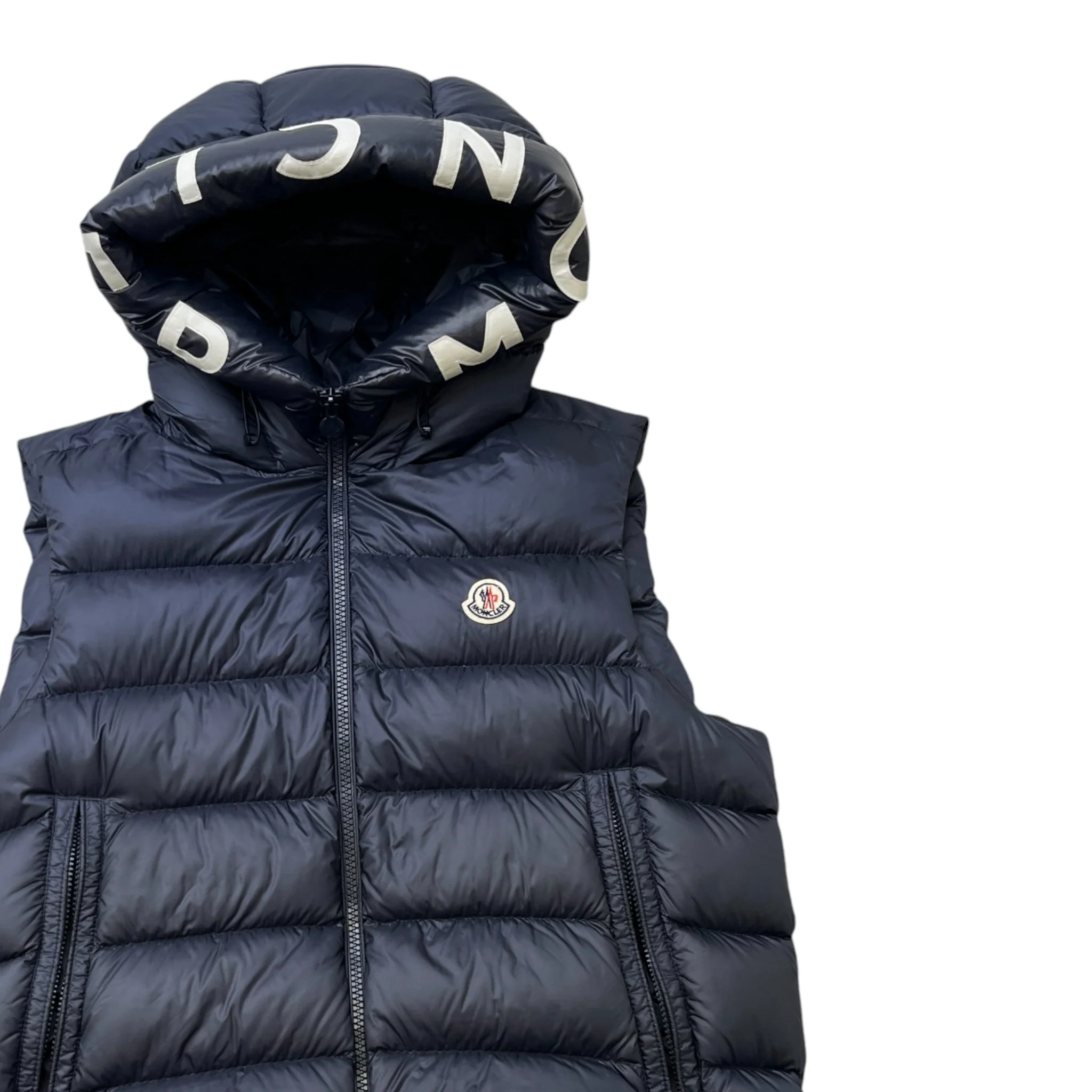 Men's Montreuil Hooded Gilet Navy Size 5 / XXL - Image 3