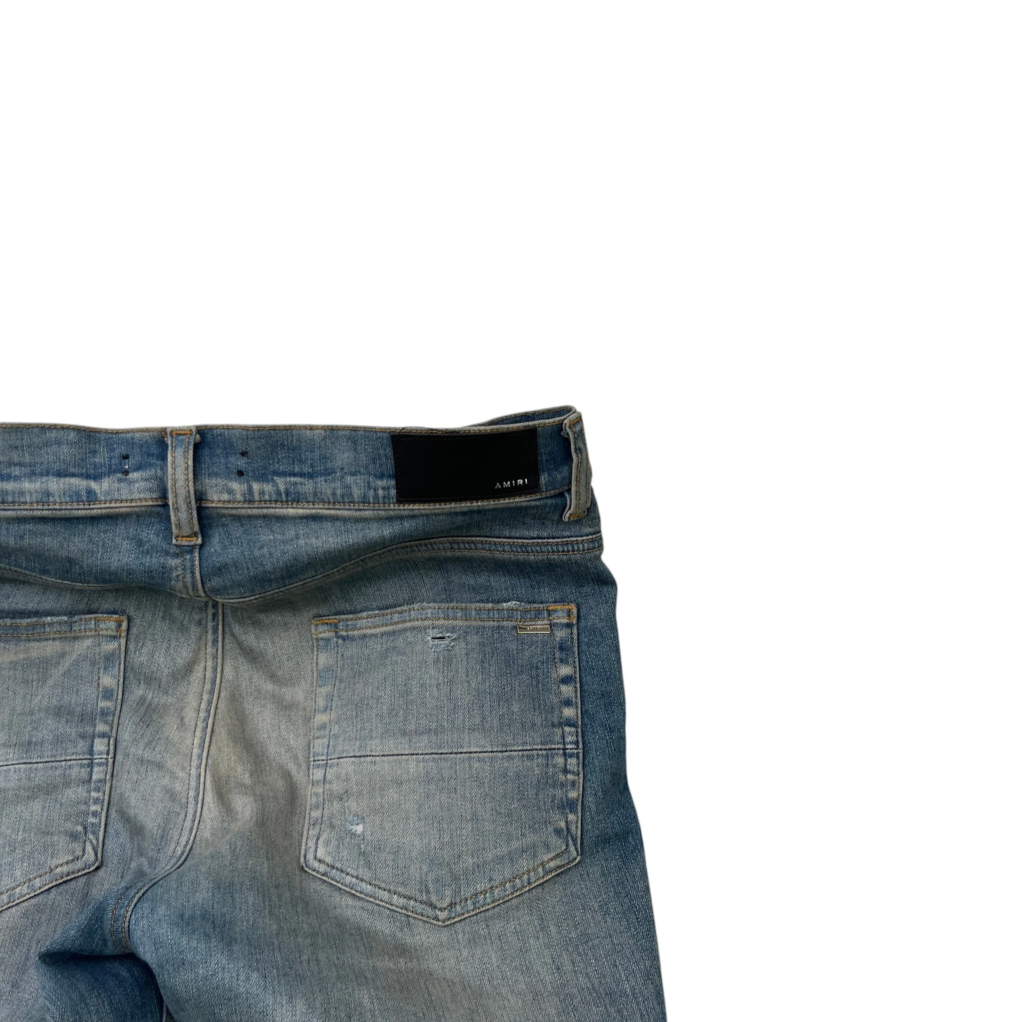 Men's Mx1 Distressed Jeans Blue Size Waist 32" - Image 6