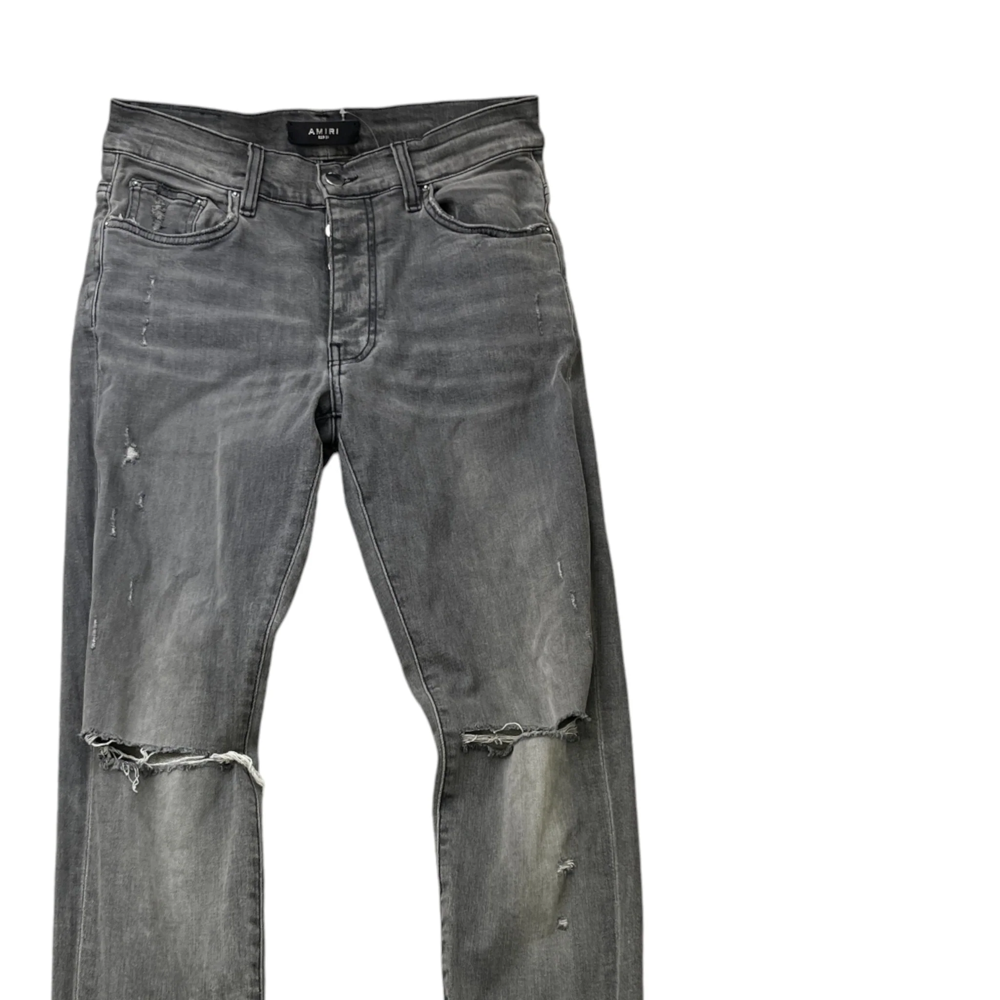 Men's Mx1 Distressed Jeans Grey Size Waist 31" - Image 3
