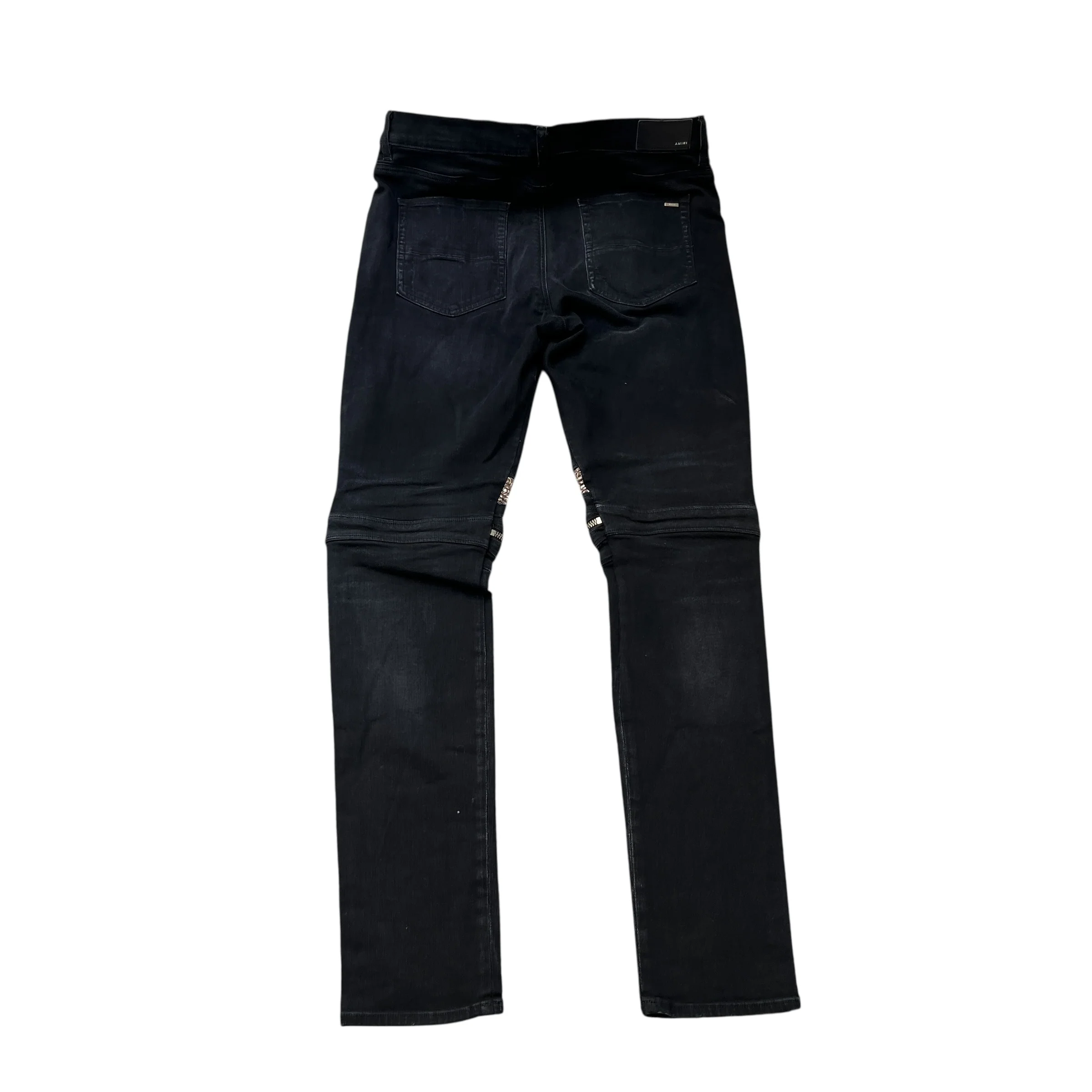 Men's Mx2 Bandana Jeans Black Size Waist 36" - Image 4