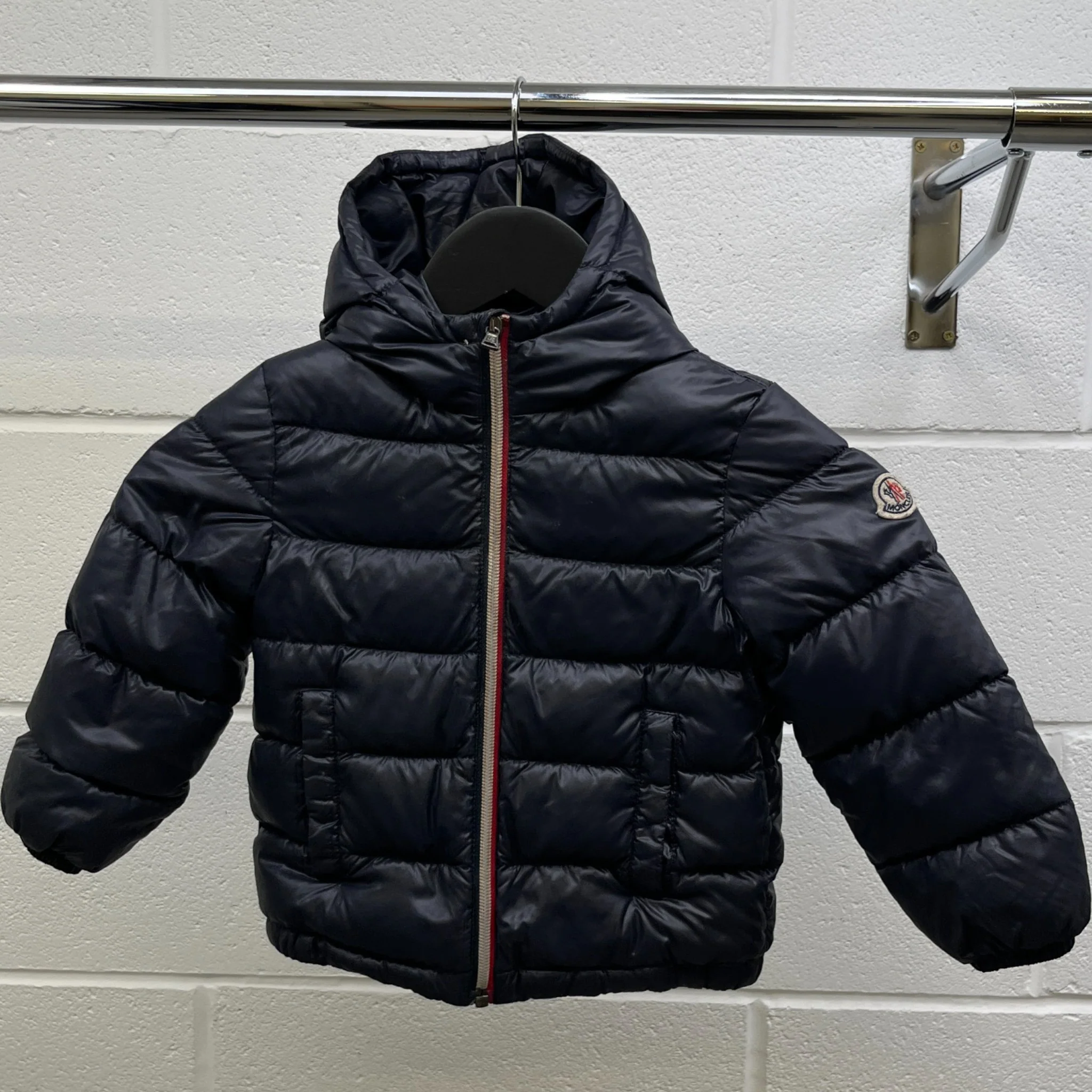 Men's New Aubert Boys Age 2 Years Down Jacket Navy Size XXS - Image 10