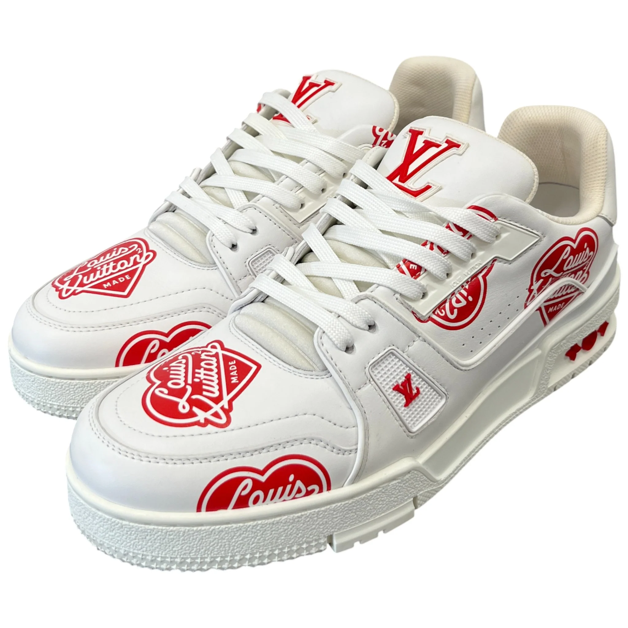 Men's Nigo Lv Made Low Trainers White Size EU 40.5 / UK 6.5 - Image 9