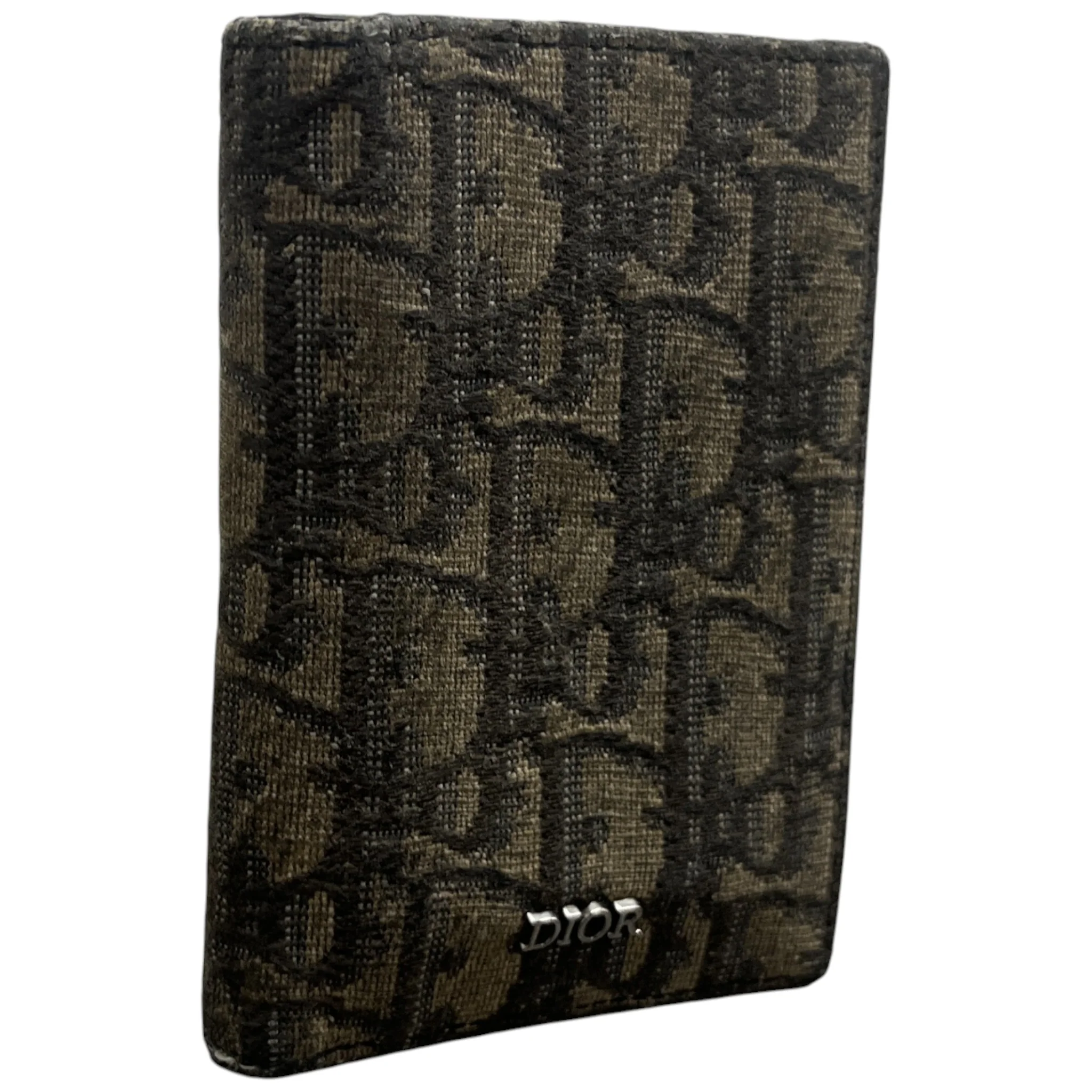 Men's Oblique Card Holder Beige - Image 3