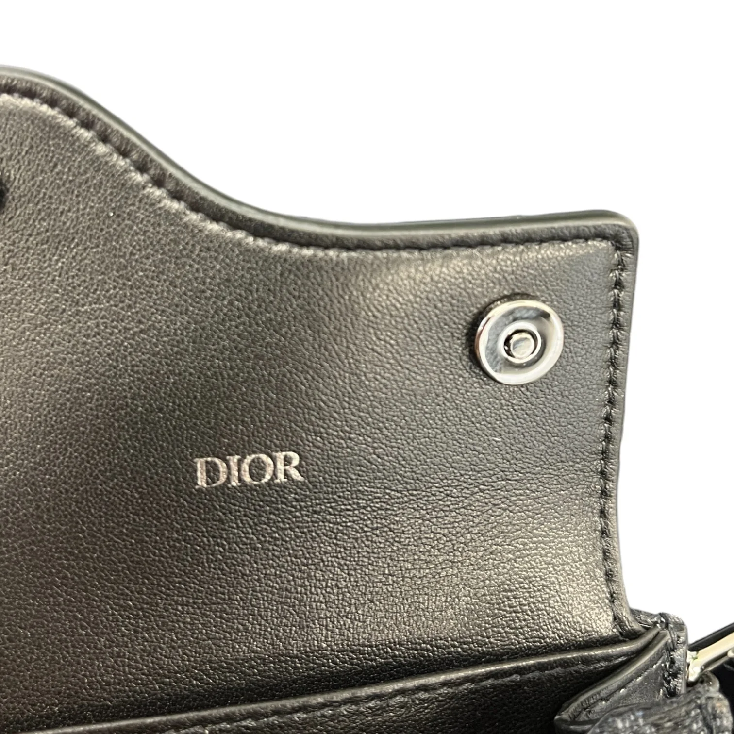 Men's Oblique Saddle Double Messenger Bag Black (Copy) - Image 7