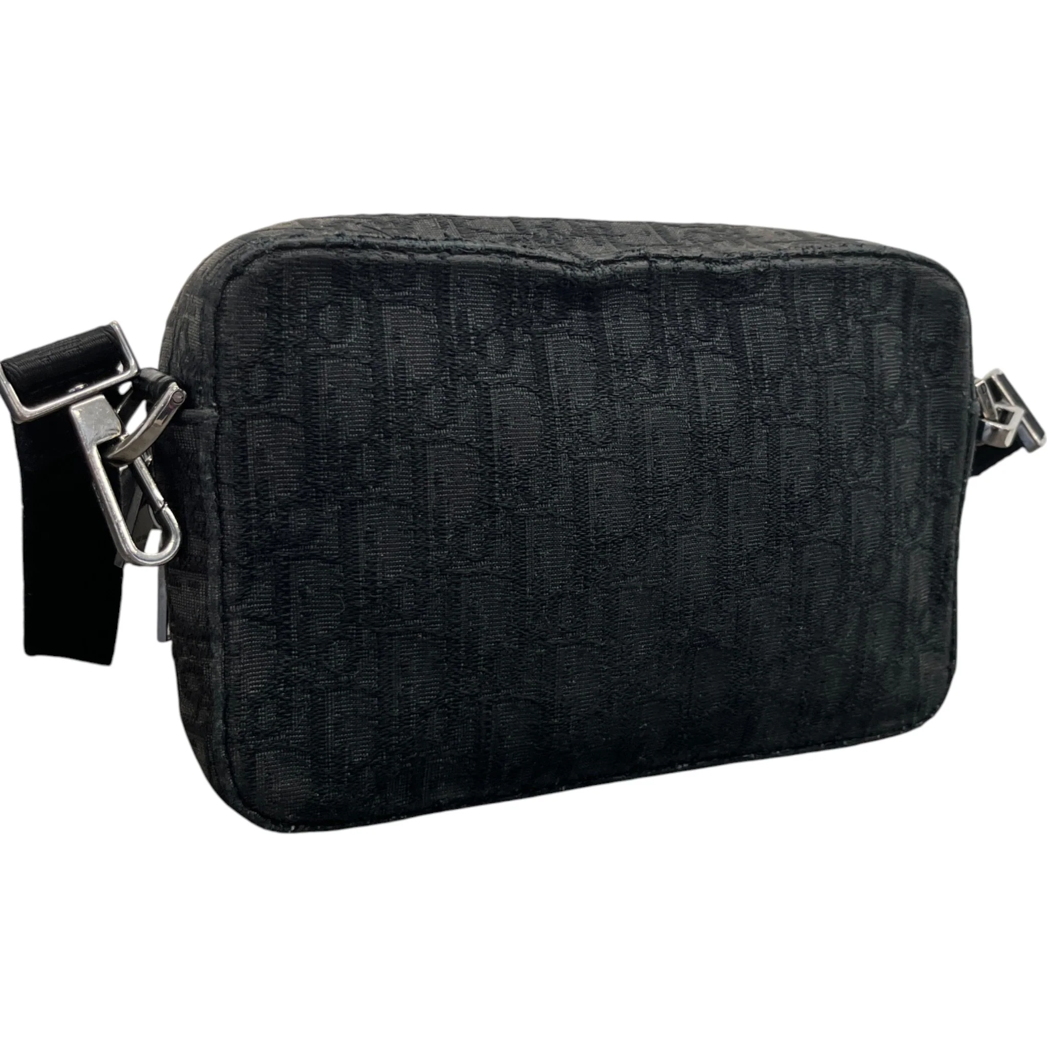 Men's Oblique Safari Messenger Bag Black - Image 8