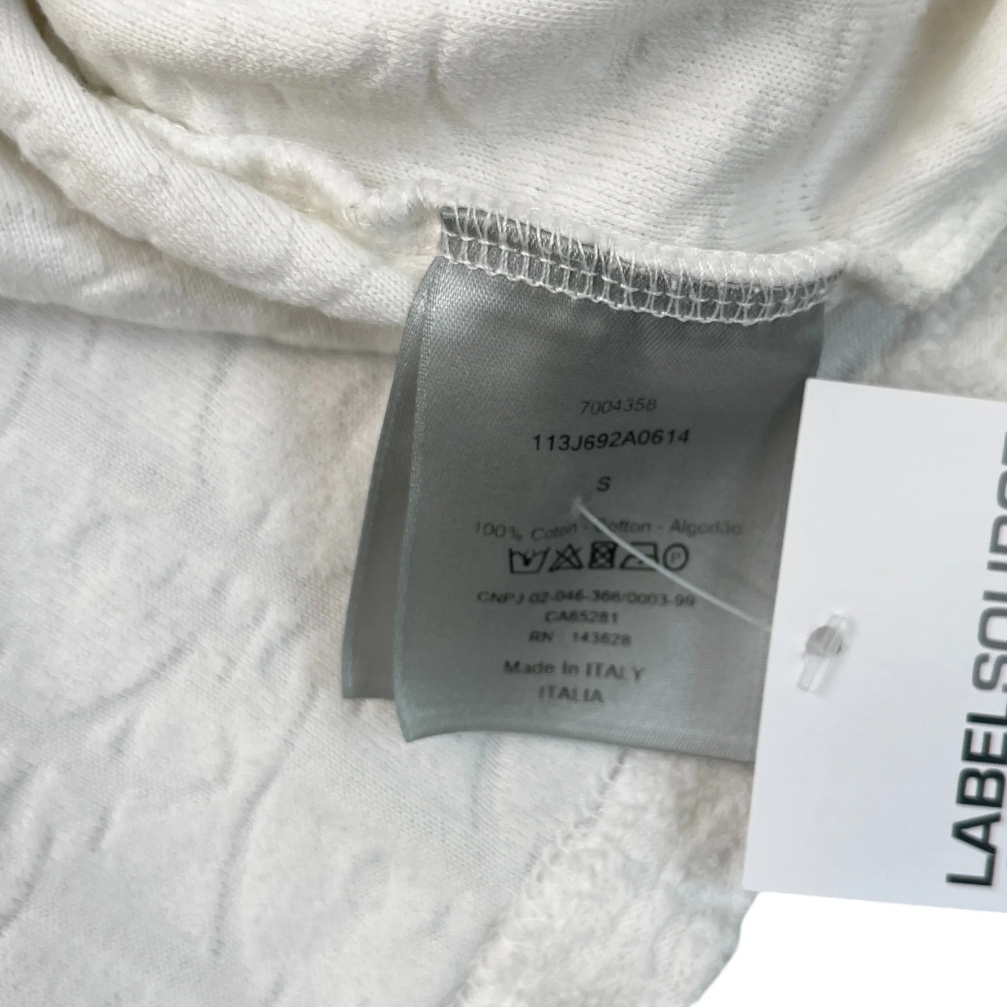 Men's Oblique T-Shirt White Size S - Image 5
