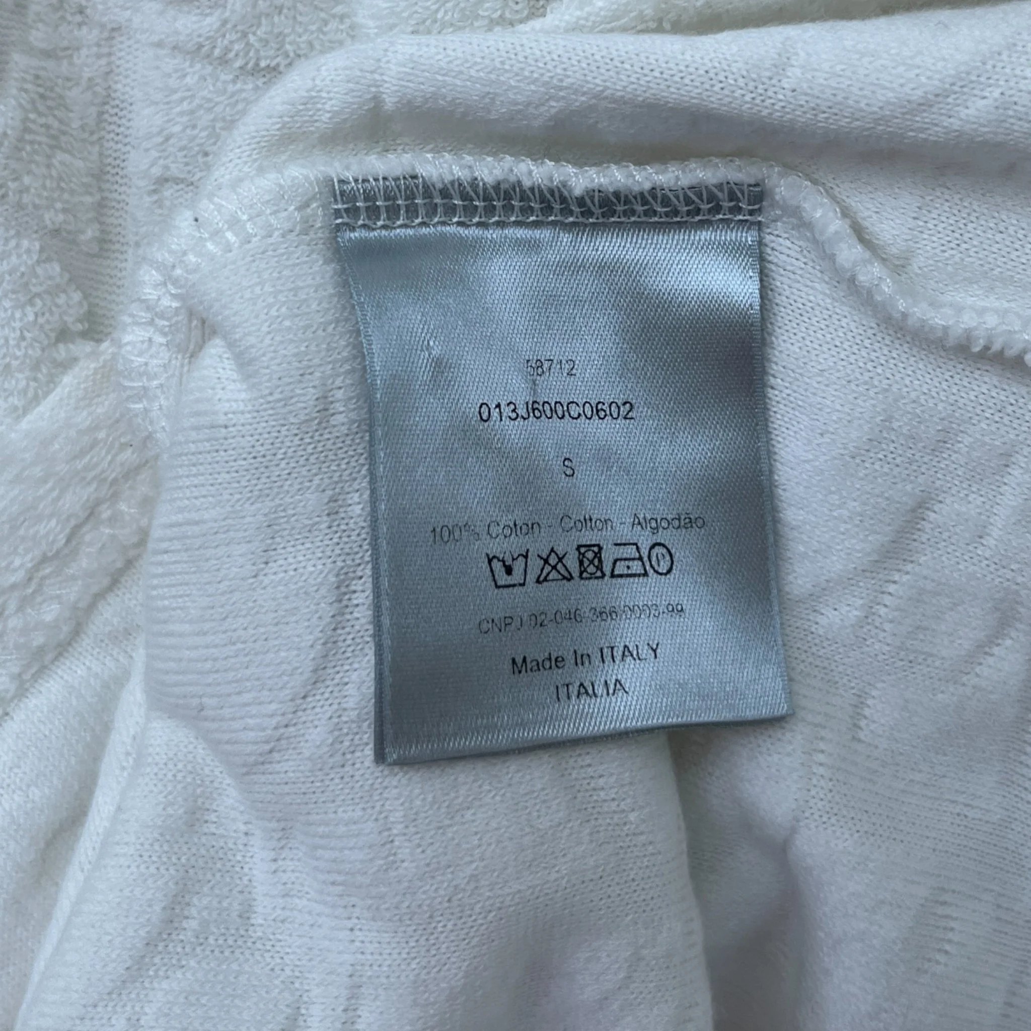 Men's Oblique Top White Size S - Image 8
