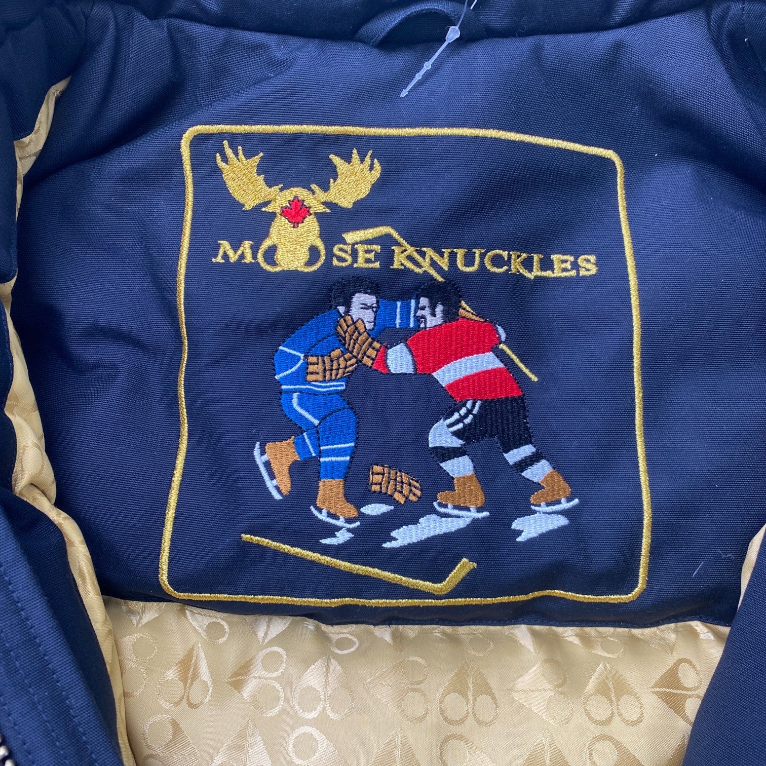 Men's Original Ballistic Bomber Down Jacket Navy Size S - Image 7