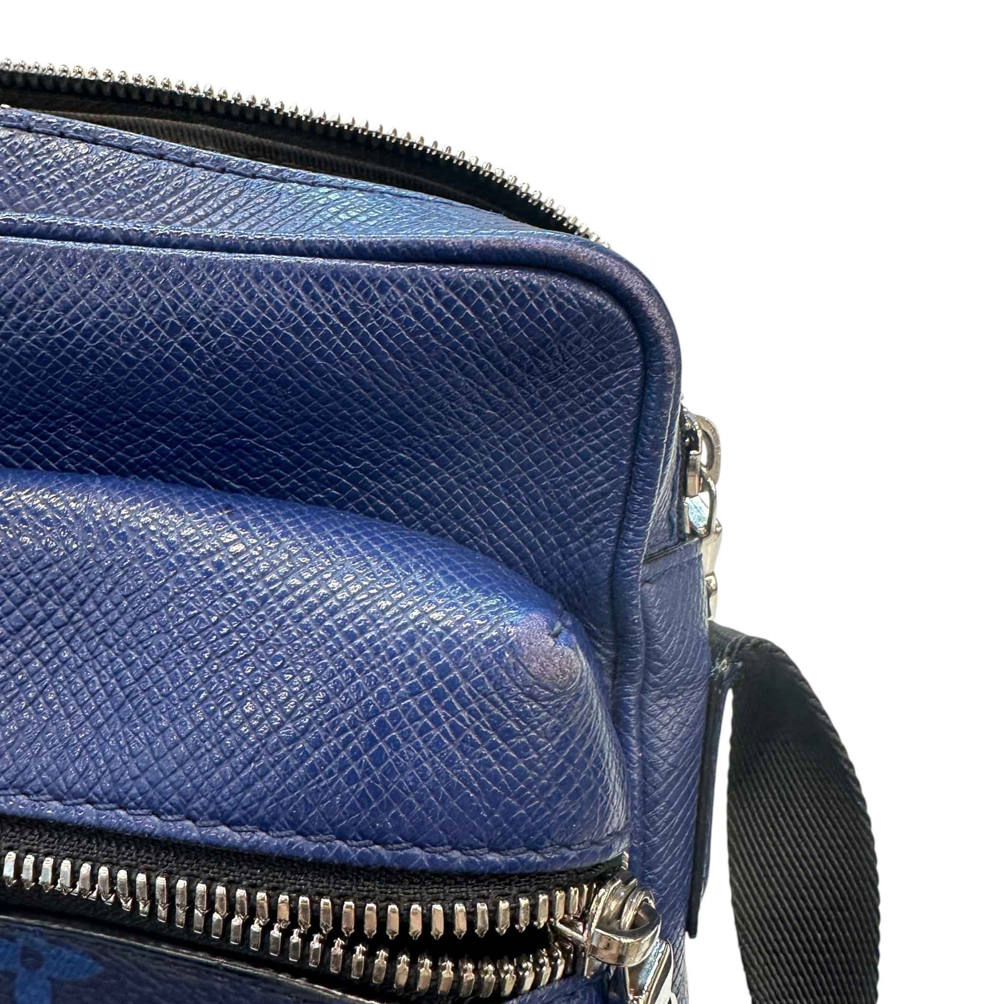Men's Outdoor Monogram Colbalt Messenger Bag Blue - Image 16