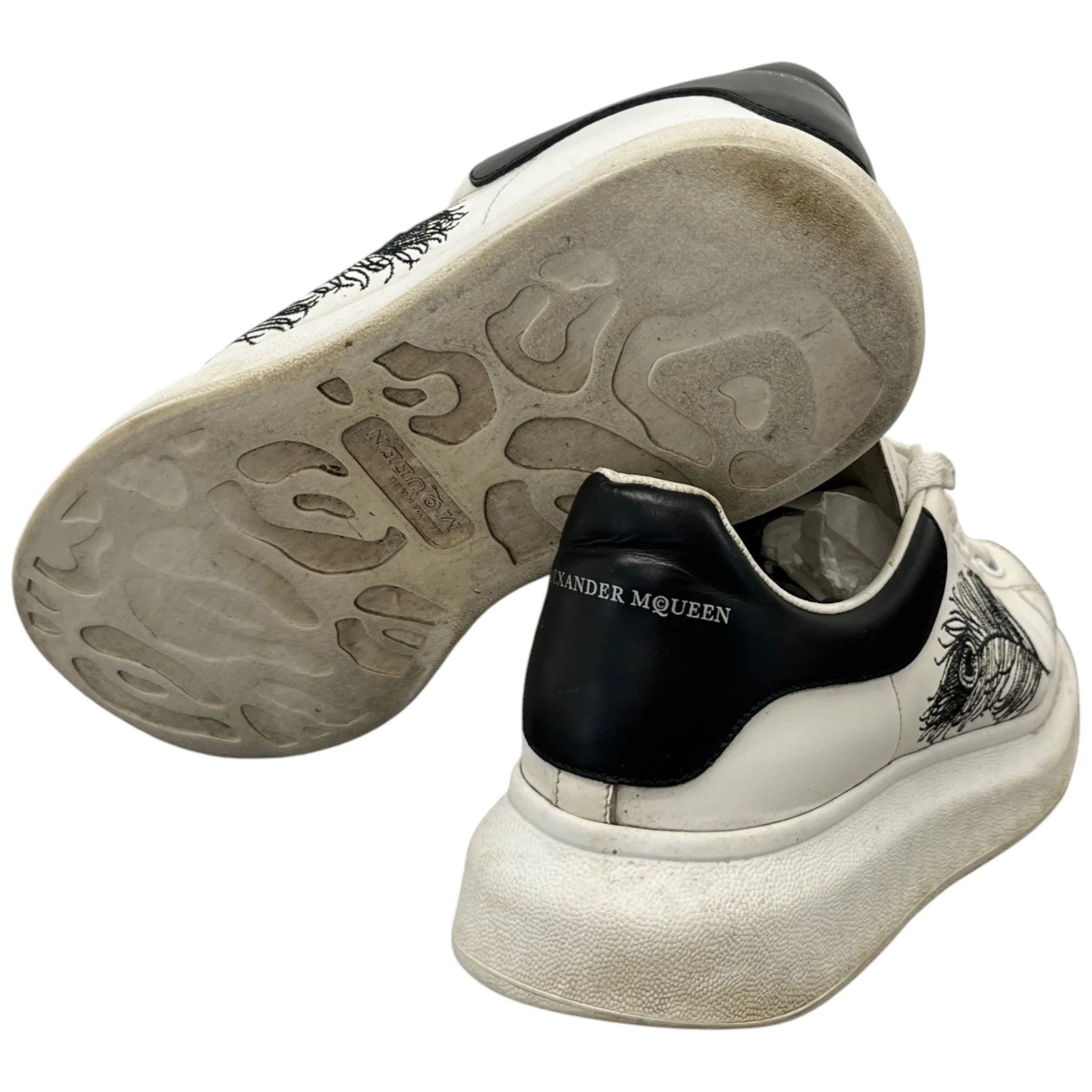 Men's Oversized Low Trainers White Size EU 41 / UK 7 - Image 10